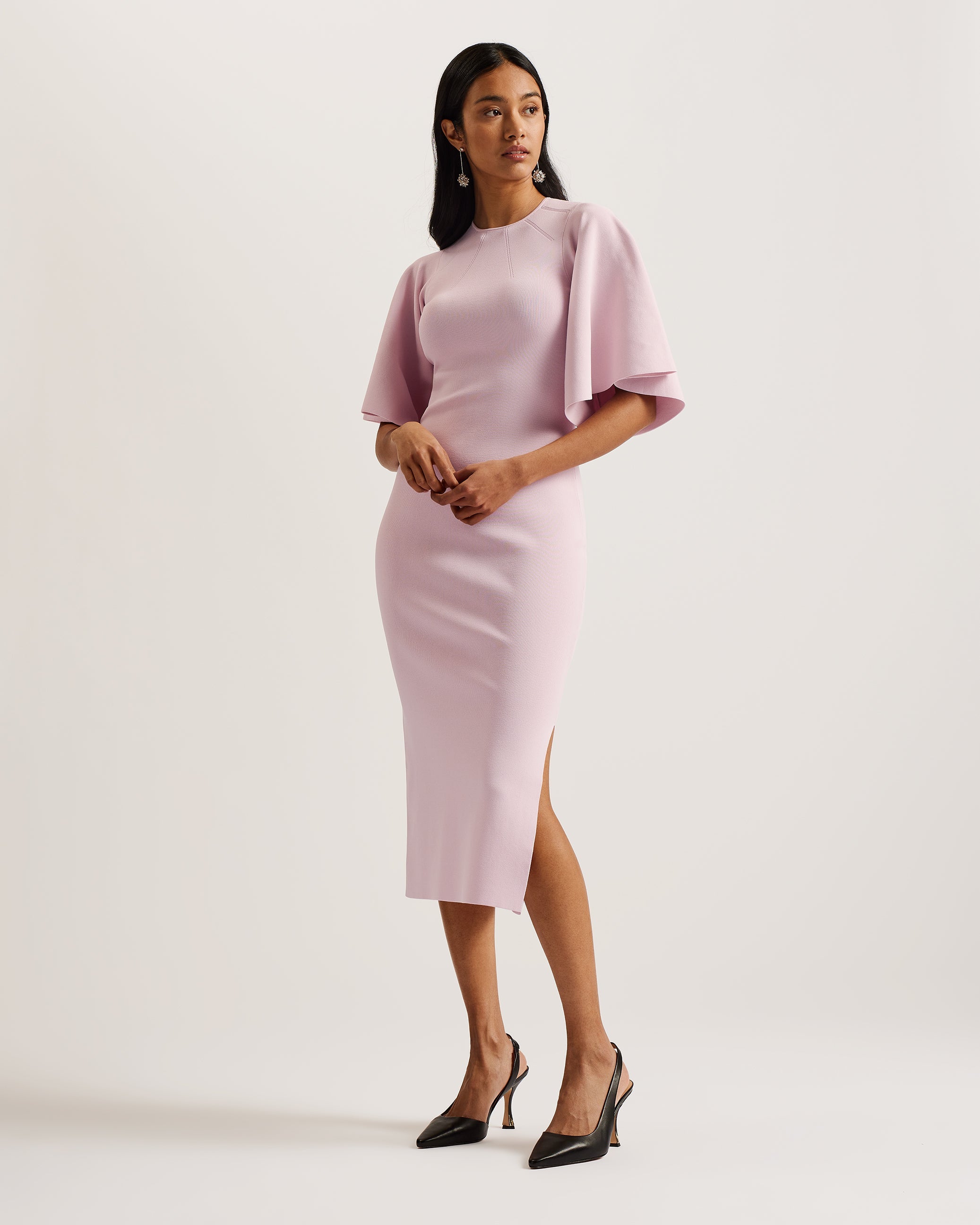 Bridesmaid Asos Tall Dress Shop Lounia Fluted Sleeve Knitted Bodycon Midi Dress Lt-Pink For Women Online Ted Baker Kuwait Bridesmaid Asos Tall Dress Shop Lounia Fluted Sleeve Knitted Bodycon Midi Dress Lt-Pink For Women Online Ted Baker Kuwait