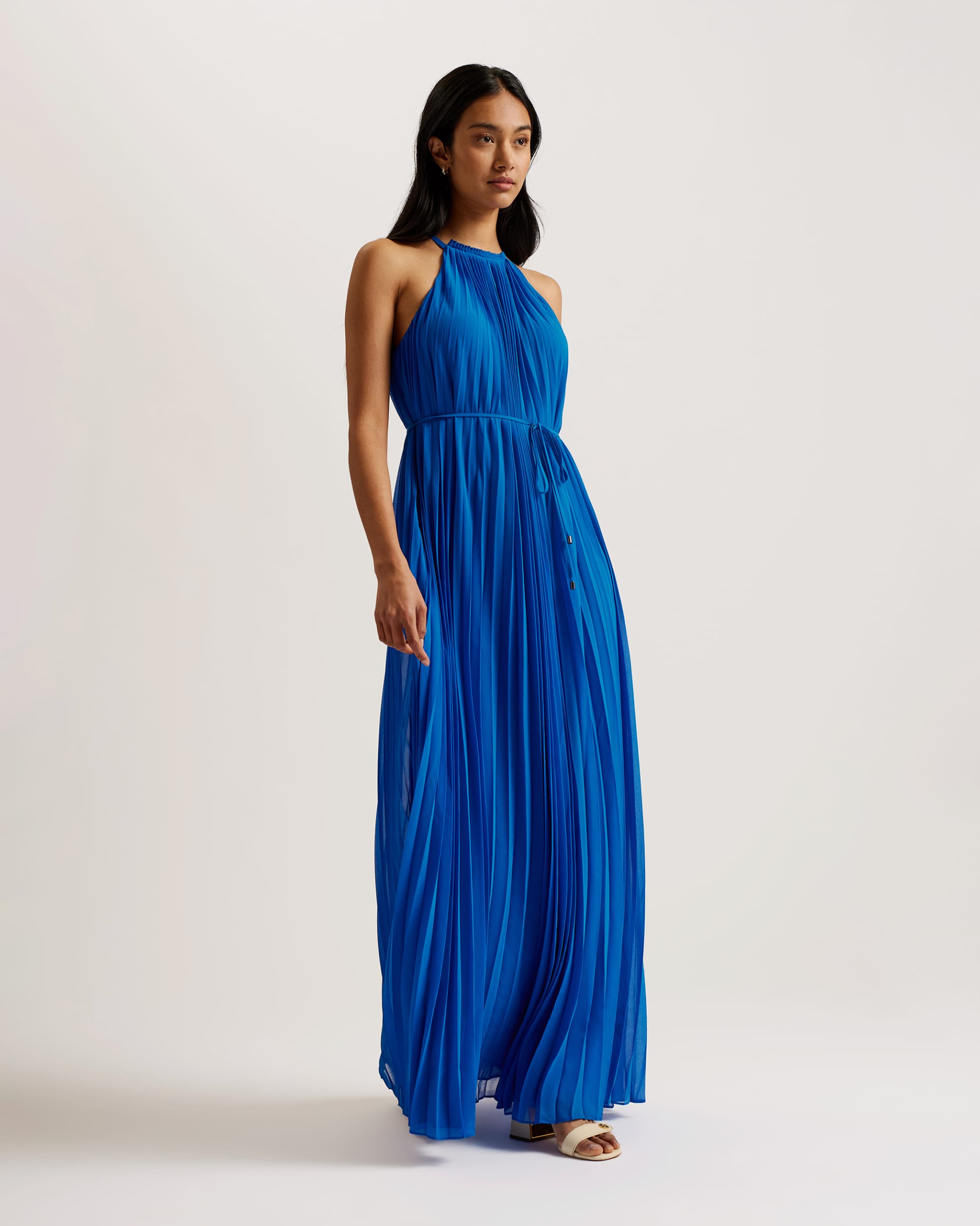 ted baker blue pleated maxi dress Pleated Dress Ted Baker Royal Blue Dress Ted Baker Dresses Ted Baker London Cobalt Blue Pleated
