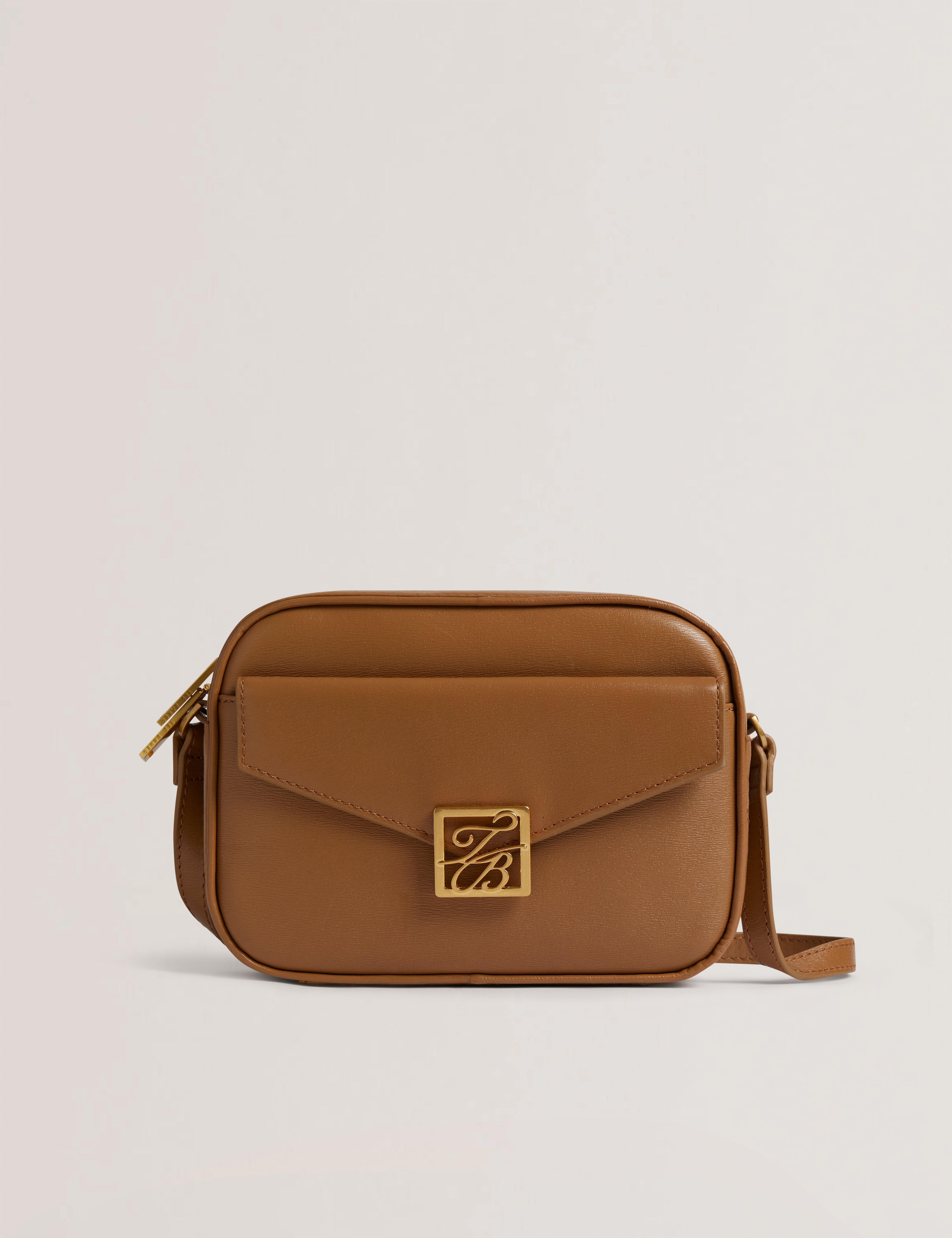 Shop Anihli Tb Detail Leather Camera Bag Brown for Women Online