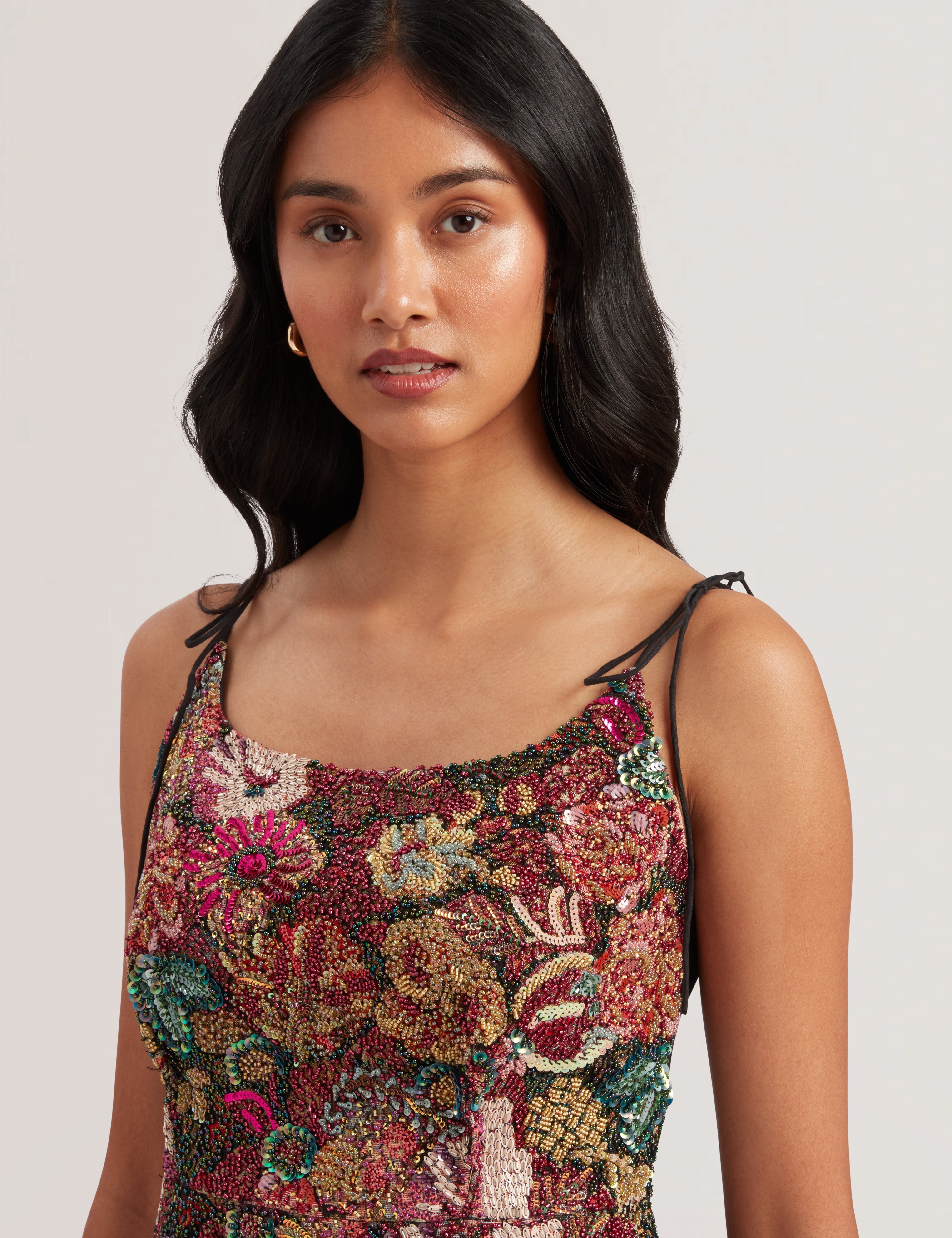 Shop Este Embellished Jacquard Mini Dress Black for Women Online | Ted  Baker Kuwait
