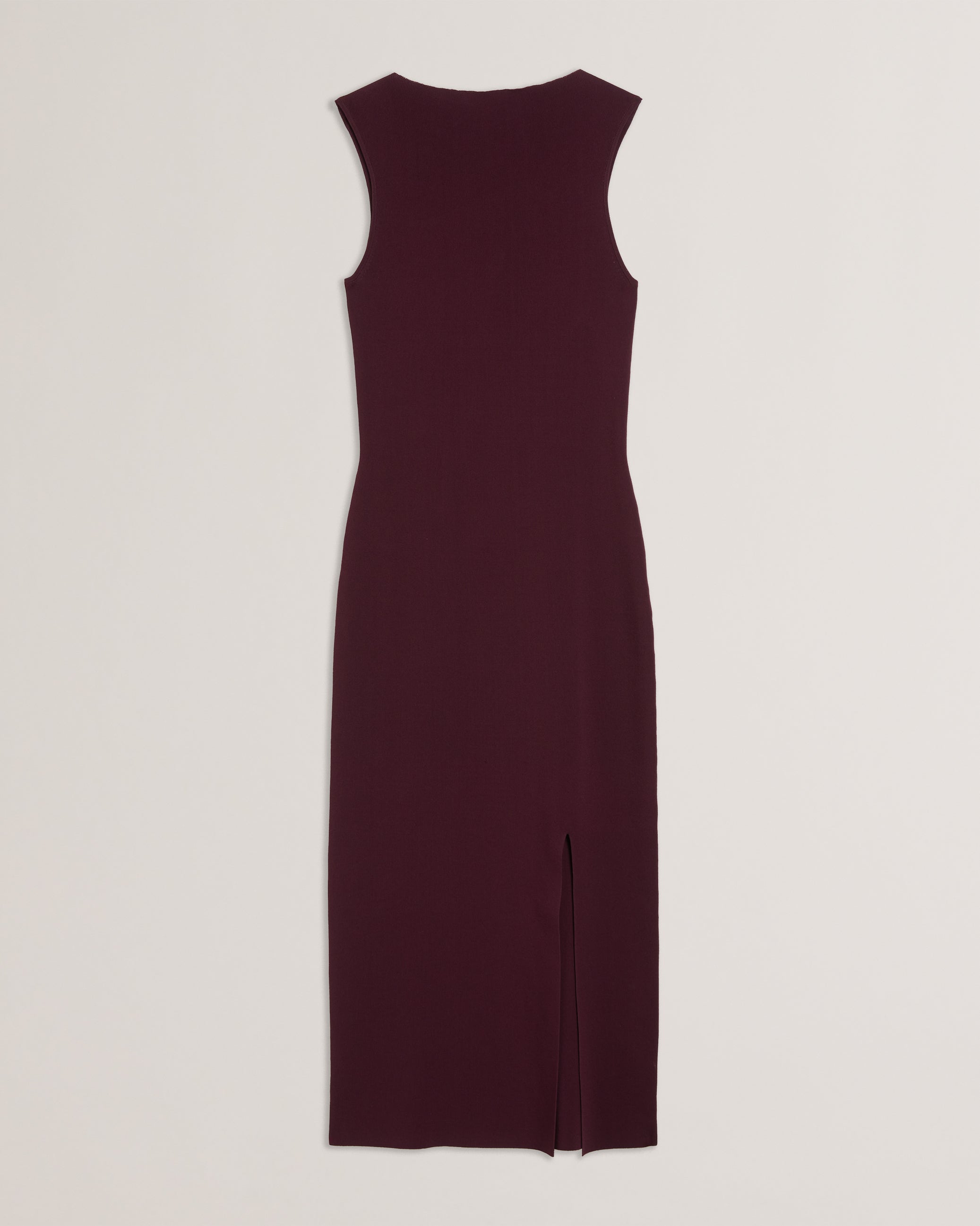 Shop Isbelli Bodycon Knit Dress With Front Split Dk-Red for Women Online |  Ted Baker Kuwait