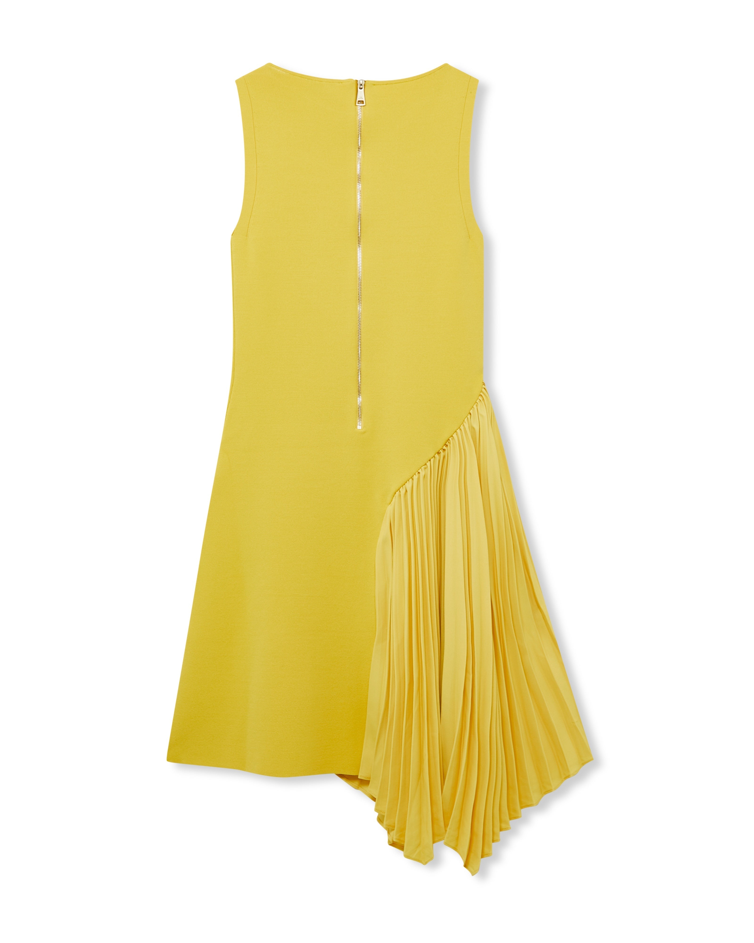 Shop Jacara Sleeveless Knit Mini Dress With Pleat Yellow Online - Ted Baker Kuwait Shop Jacara Sleeveless Knit Mini Dress With Pleat Yellow Online - Ted Baker Kuwait