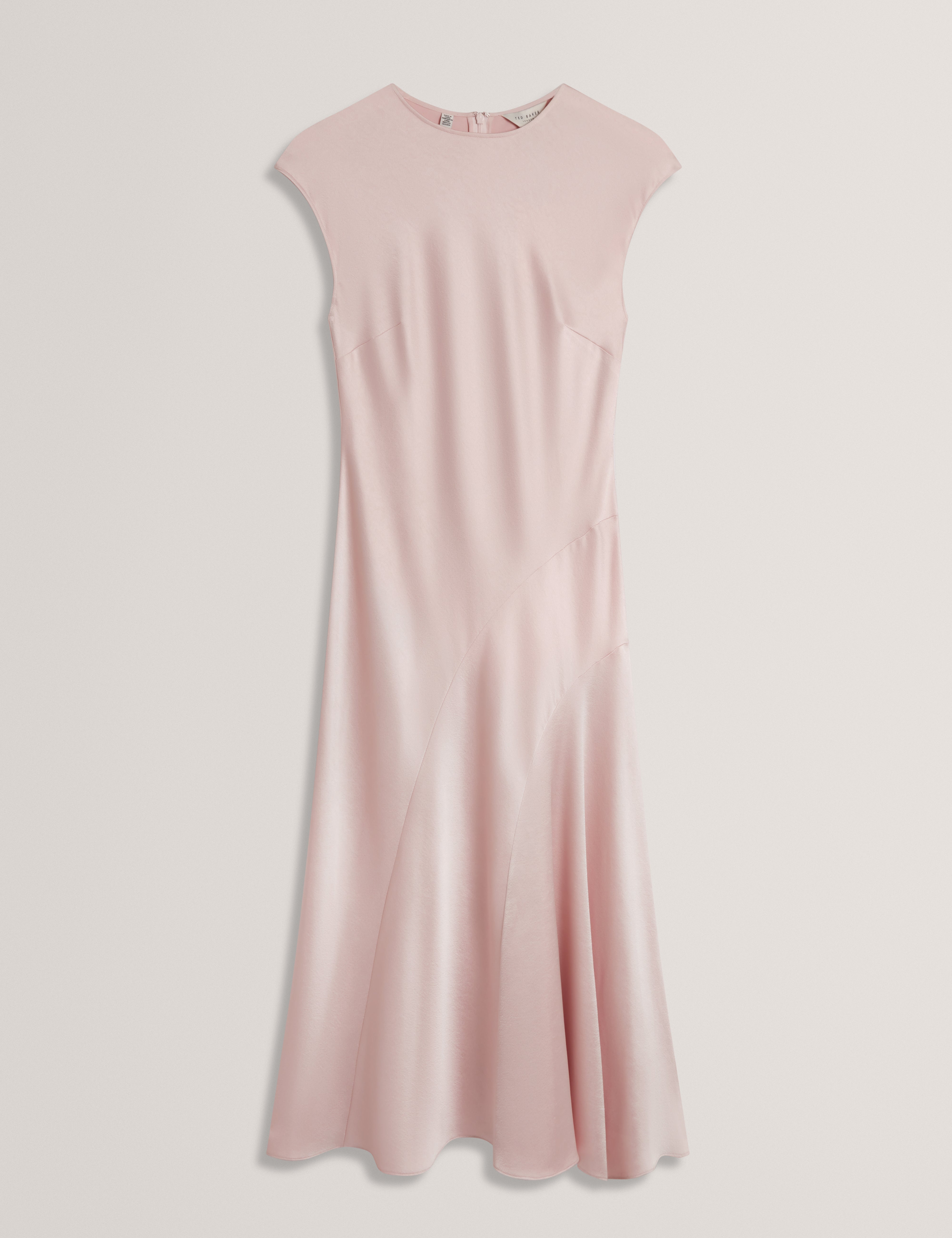 Maiybee Sleeveless Asymmetric Midi Dress Pink Maiybee Sleeveless Asymmetric Midi Dress Pink