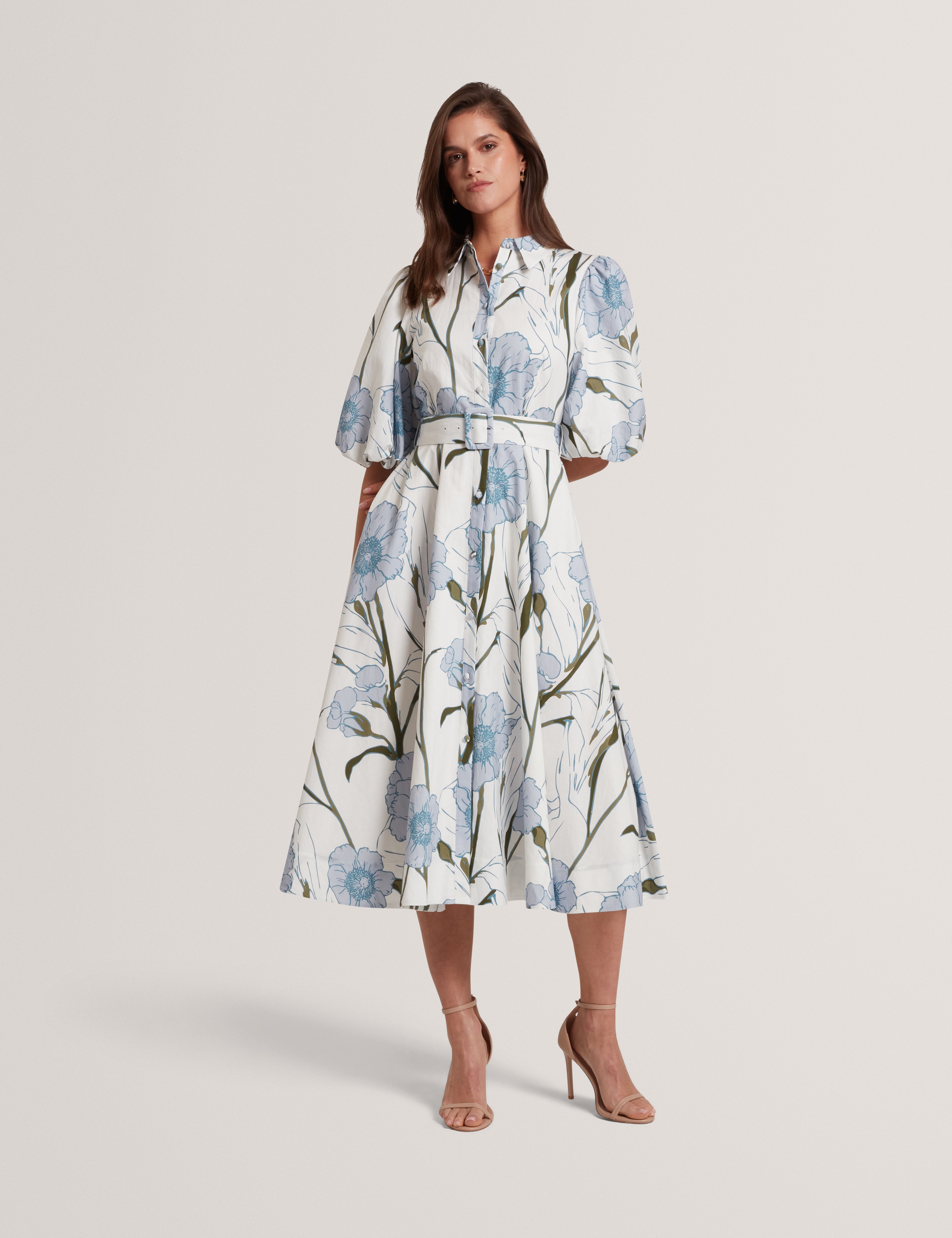 ted baker linen dress Ted Baker Women's Luwisa Linen Silk Pleated Midi Dress - Ivory/Cream - Size 1 / US 4