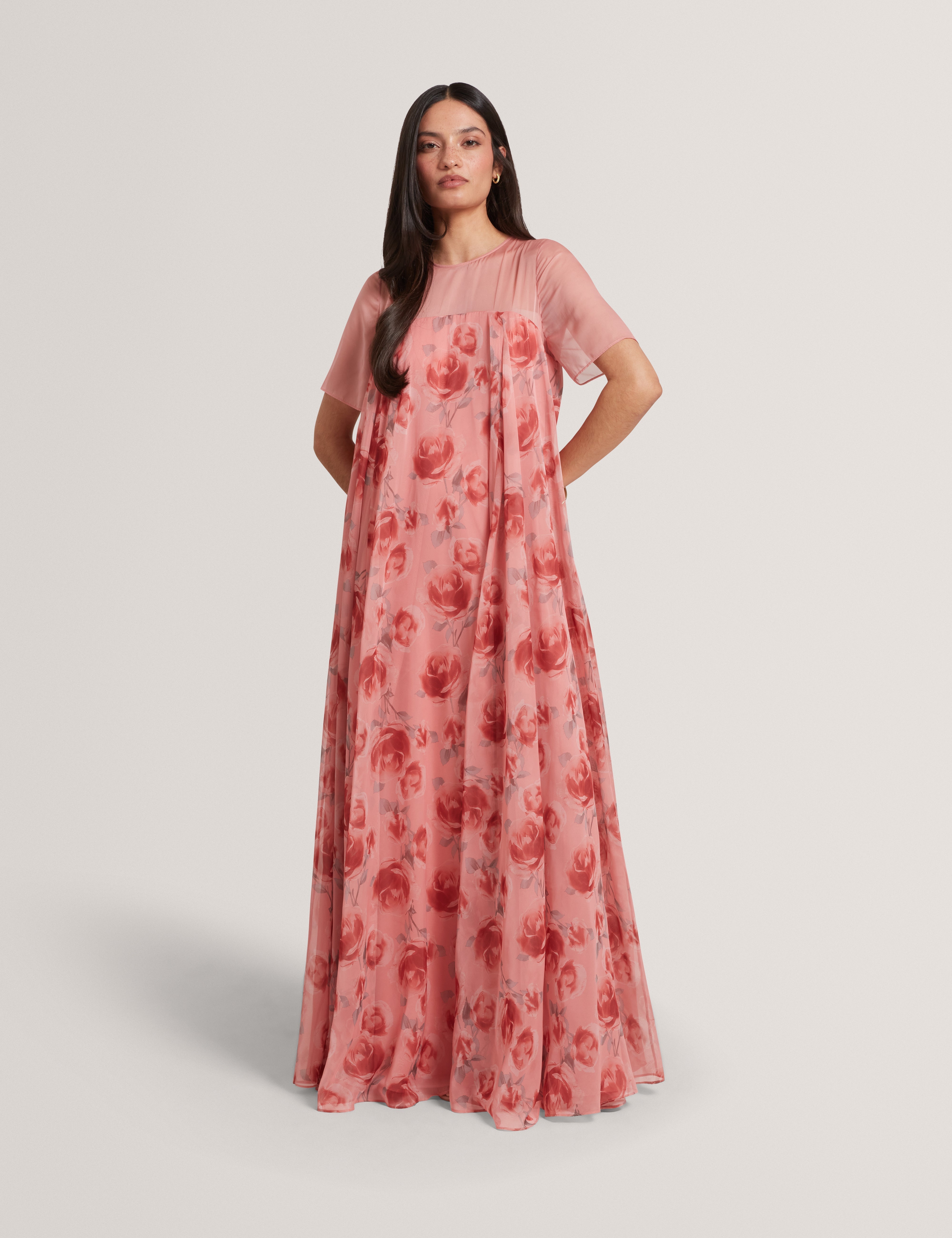coral sheer dress Light Coral Sheer Dress