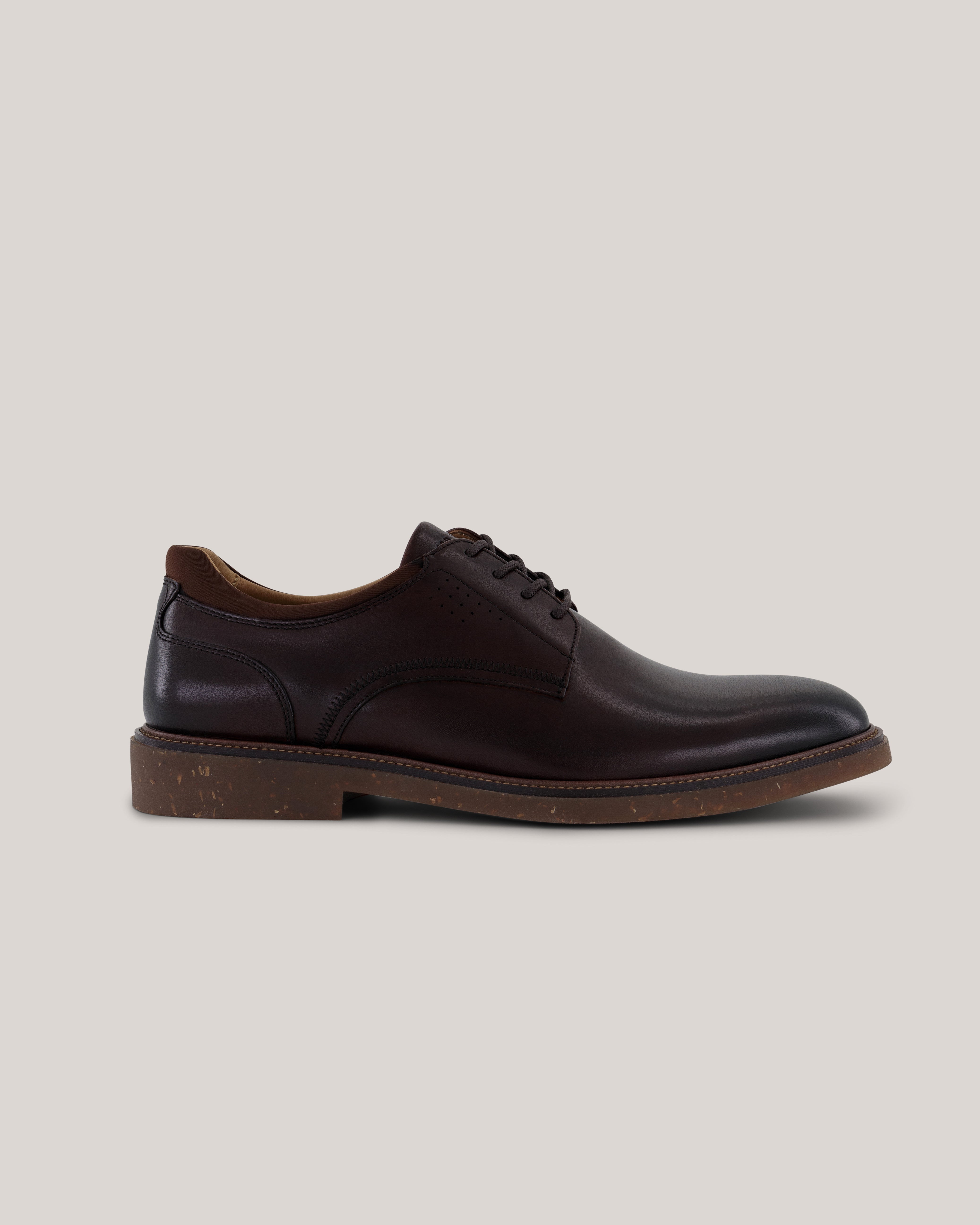 Swanlie Smooth Leather Derby Boot Brown