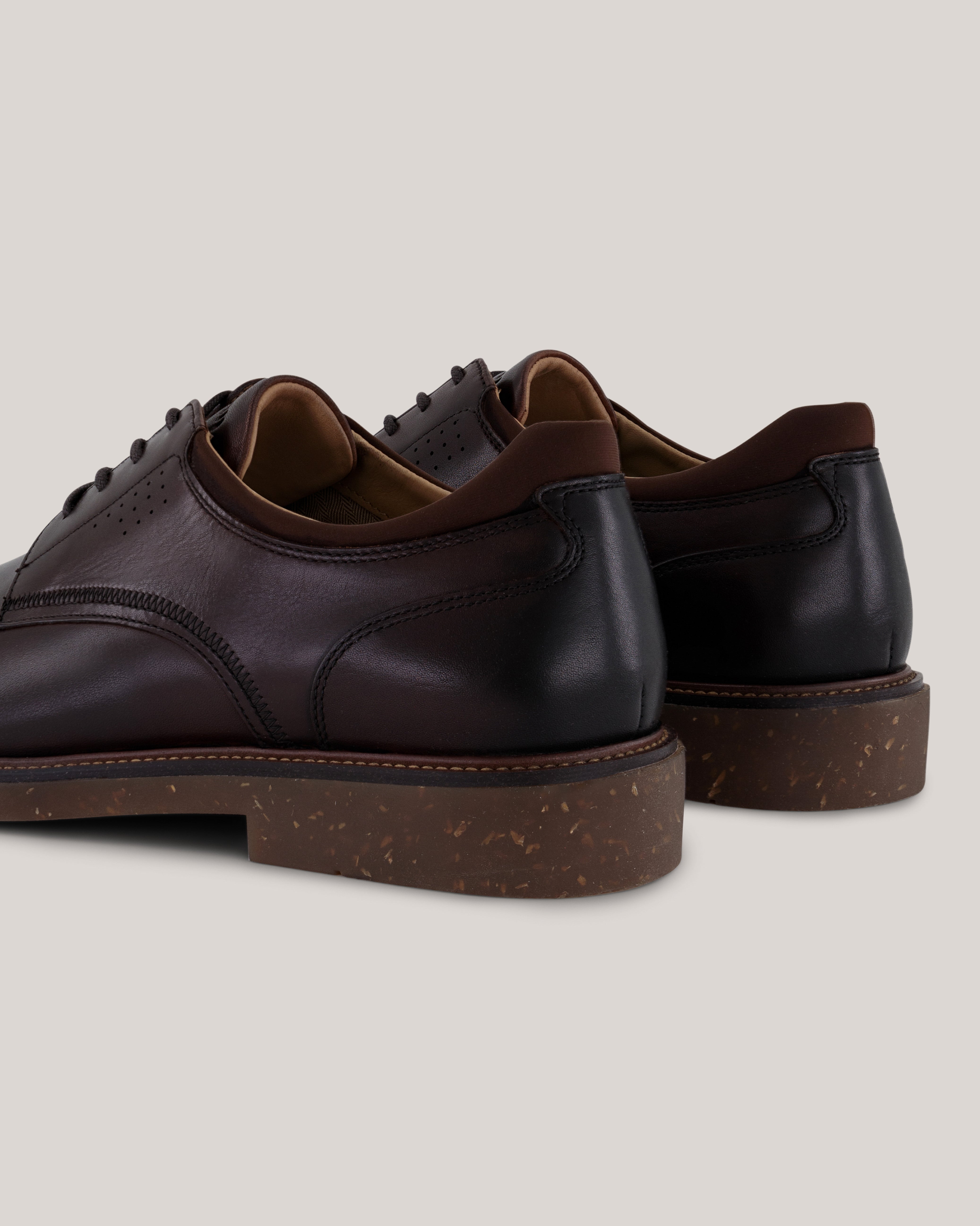 Swanlie Smooth Leather Derby Boot Brown