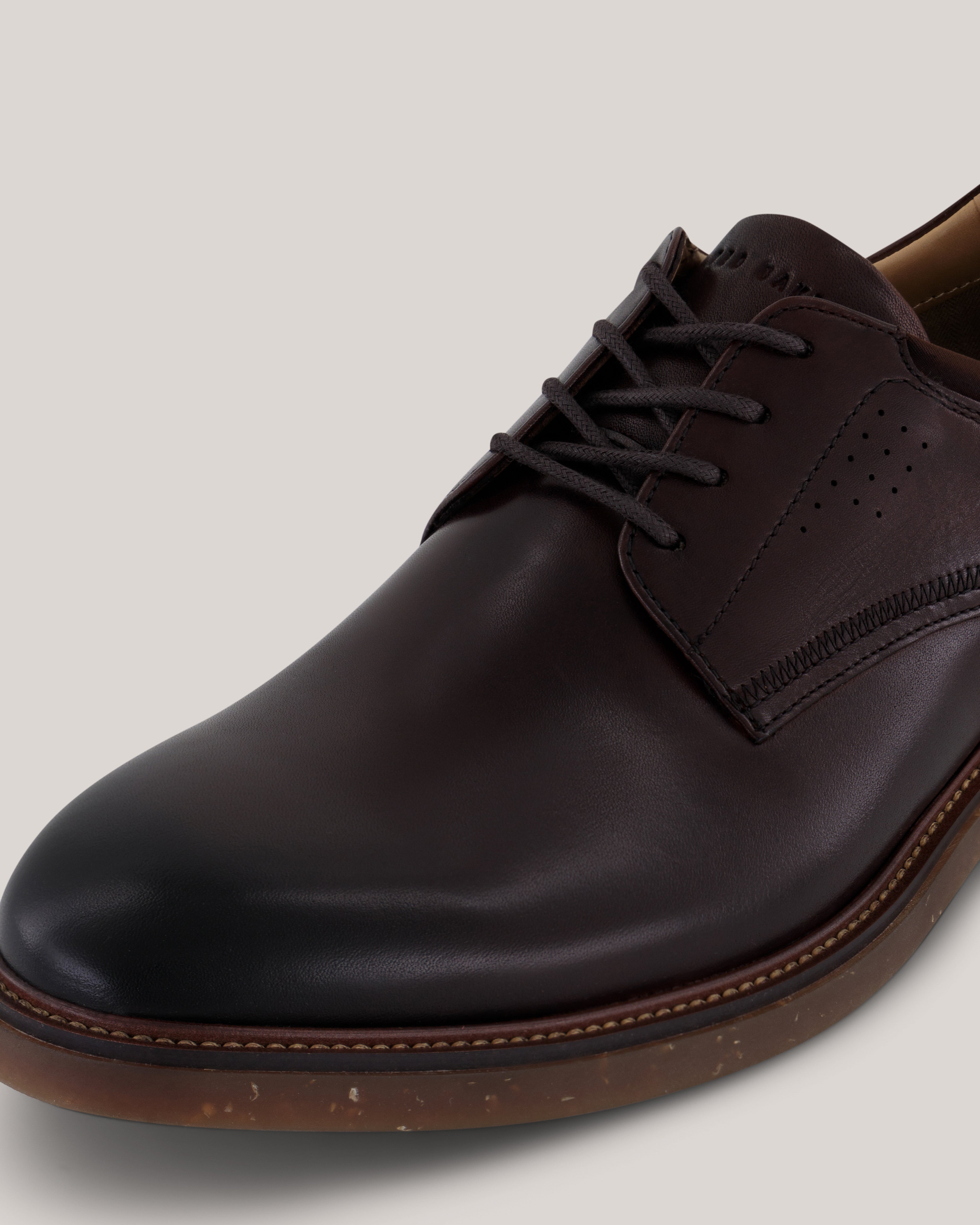 Swanlie Smooth Leather Derby Boot Brown