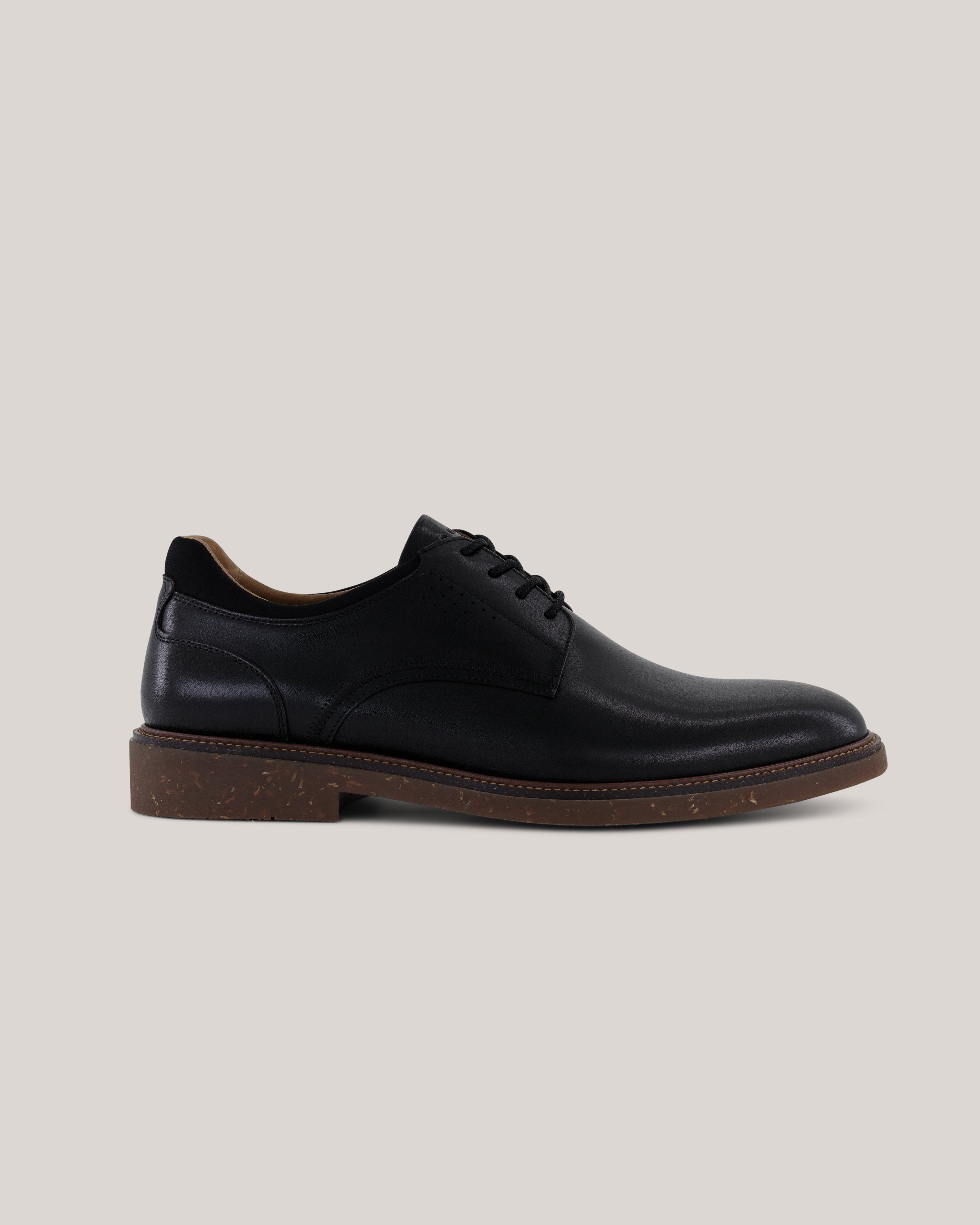 Swanlie Smooth Leather Derby Boot Black
