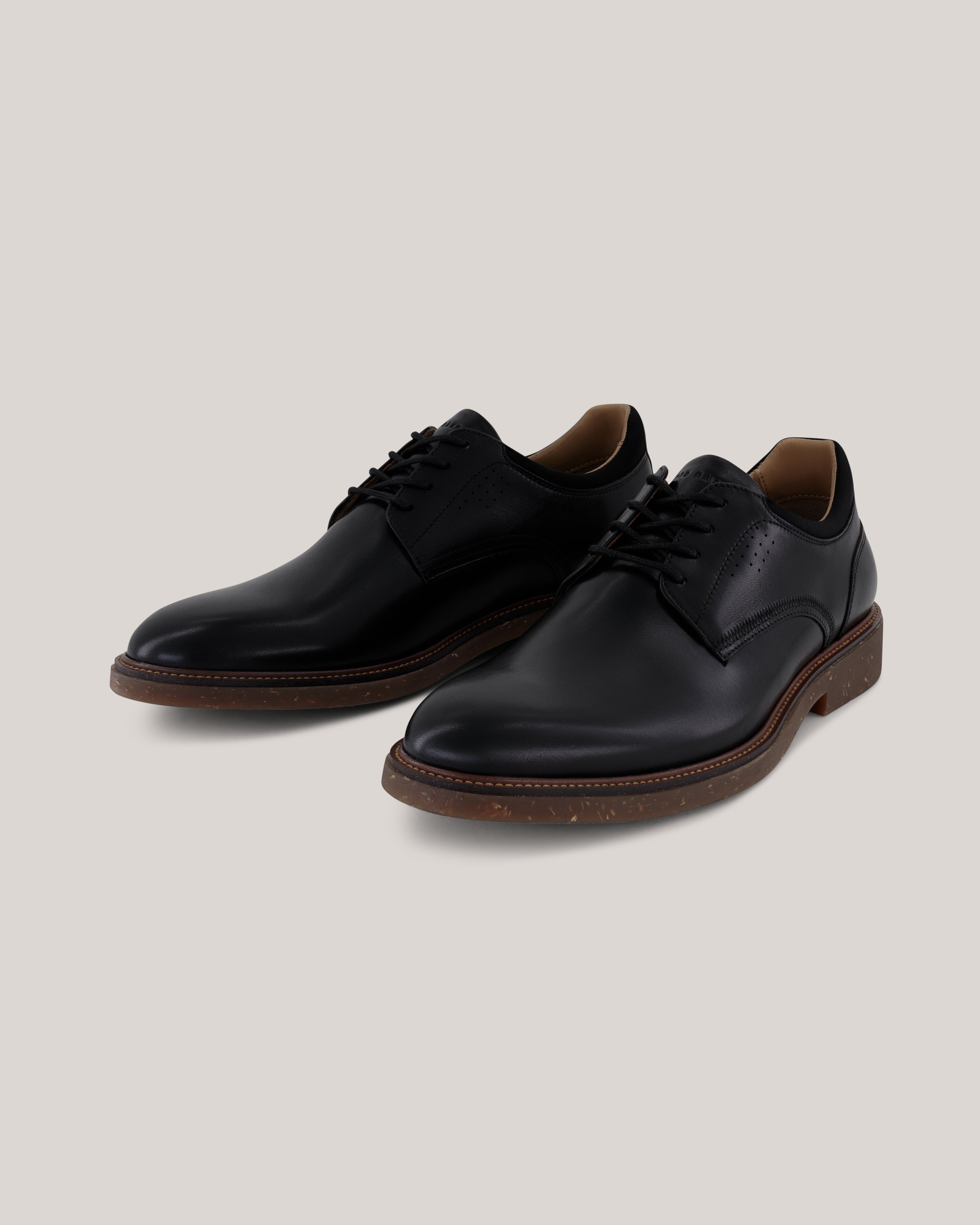 Swanlie Smooth Leather Derby Boot Black