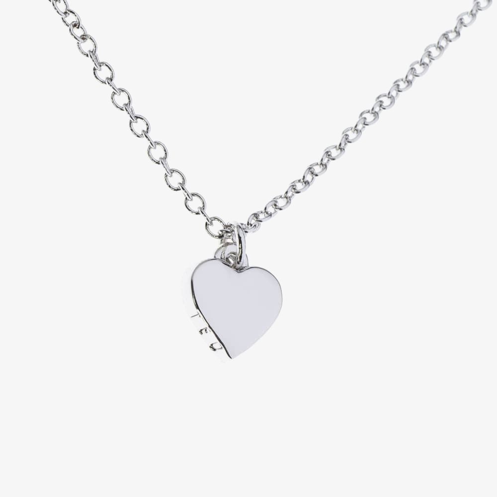 Hara Tiny Heart Pendant Necklace Silver