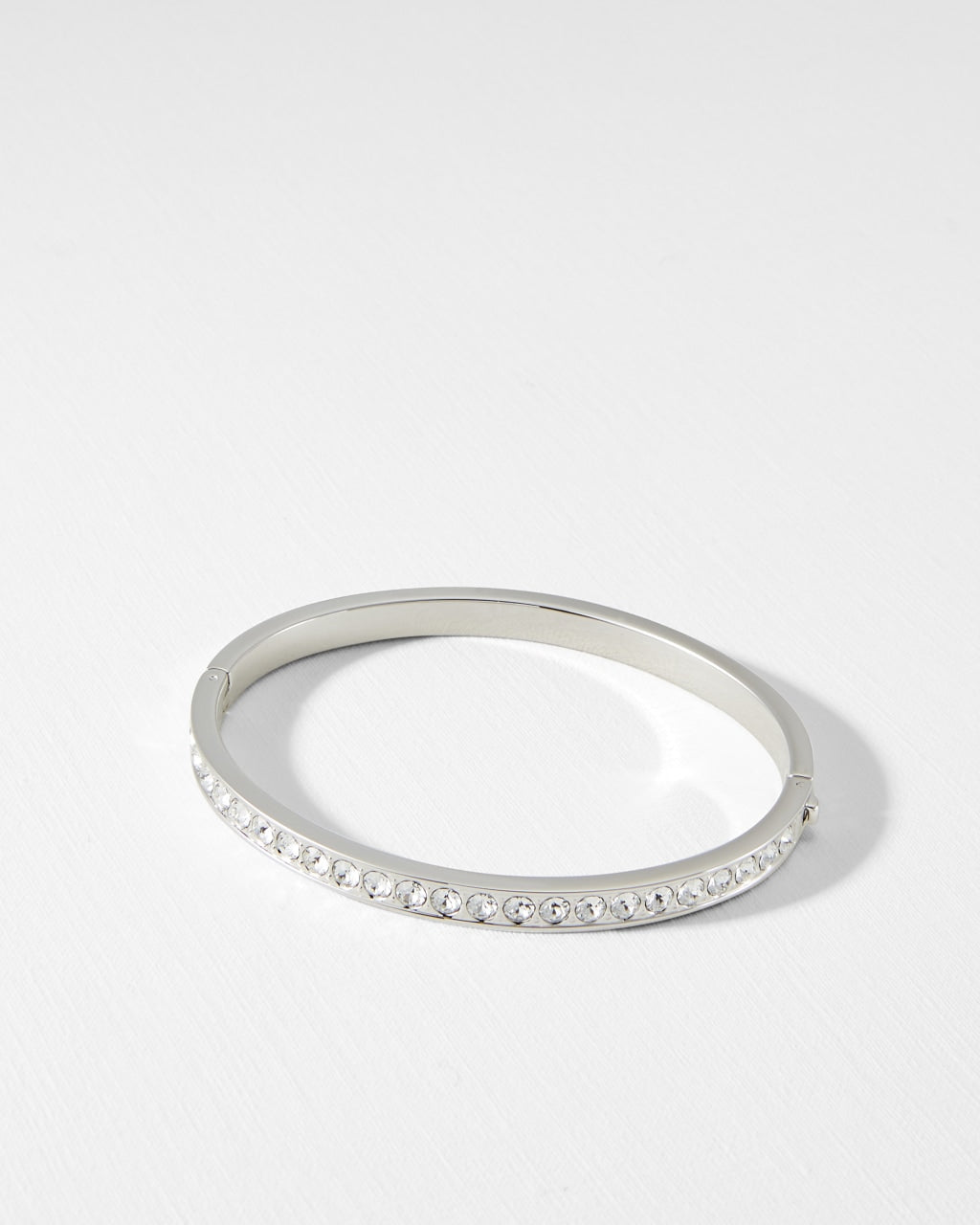 Clemara Tbj1567 Crystal Hinge Bangle Crystal