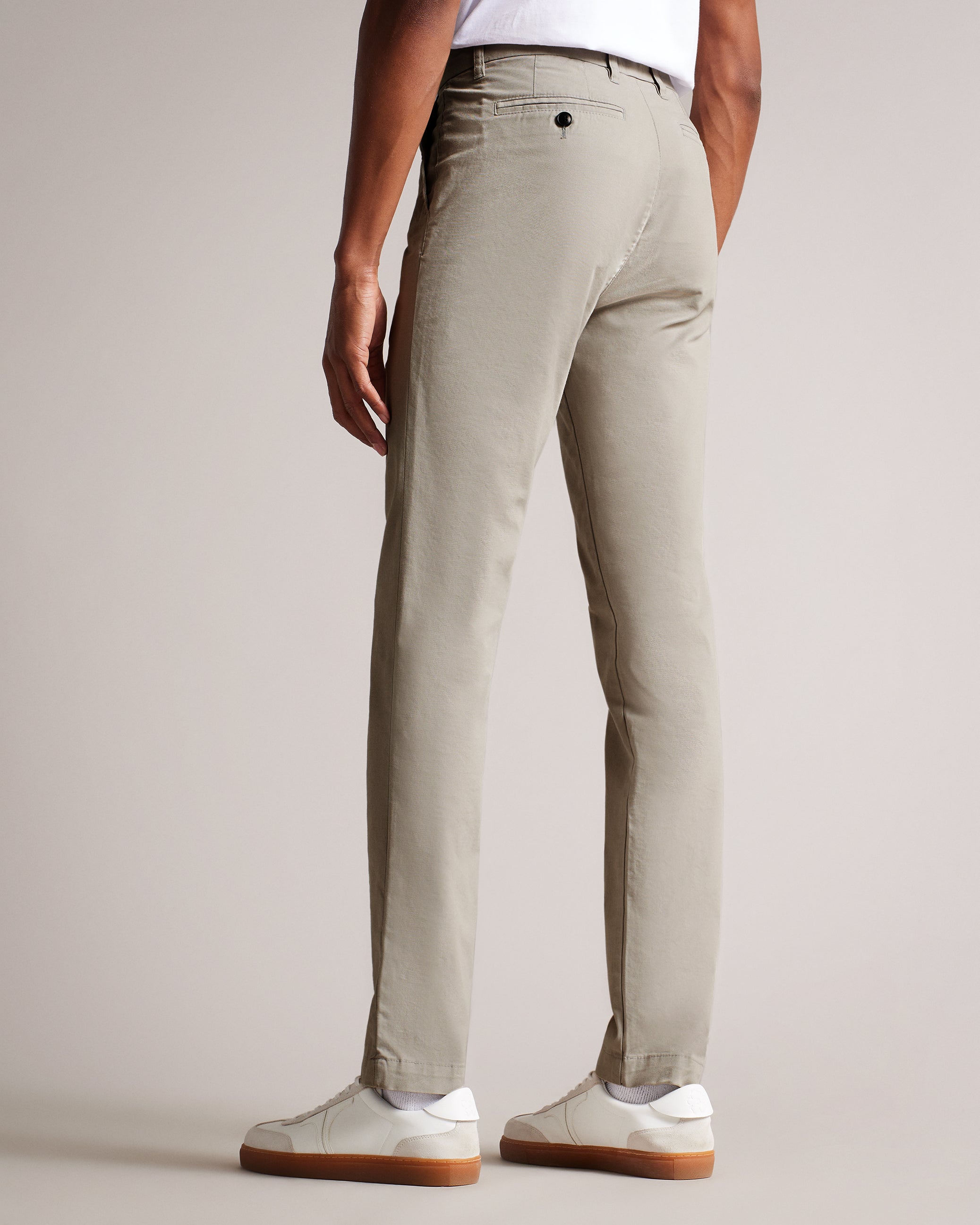 Genay Slim Chinos Lt-Grey