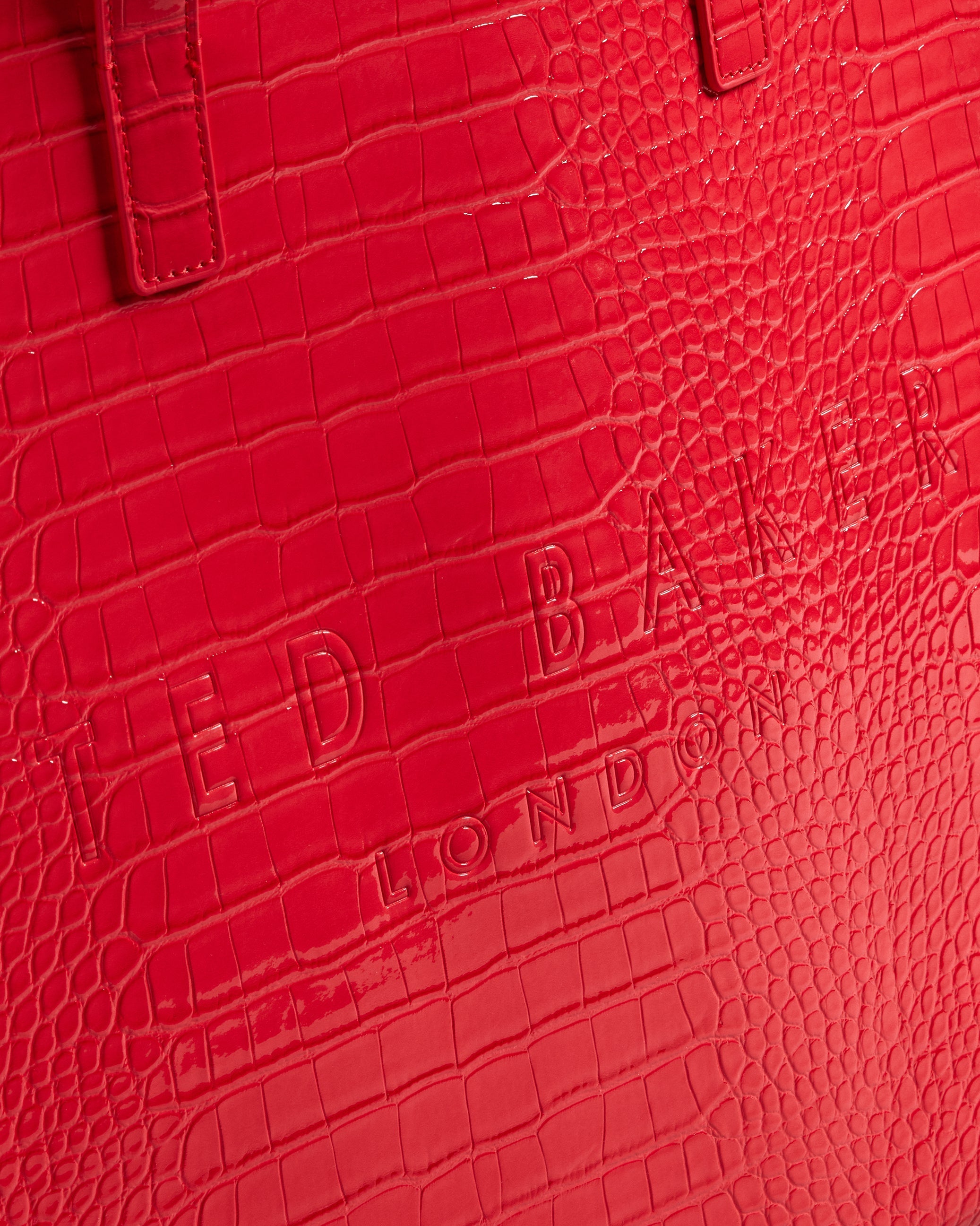 Croccon Croc Detail Large Icon Bag Coral