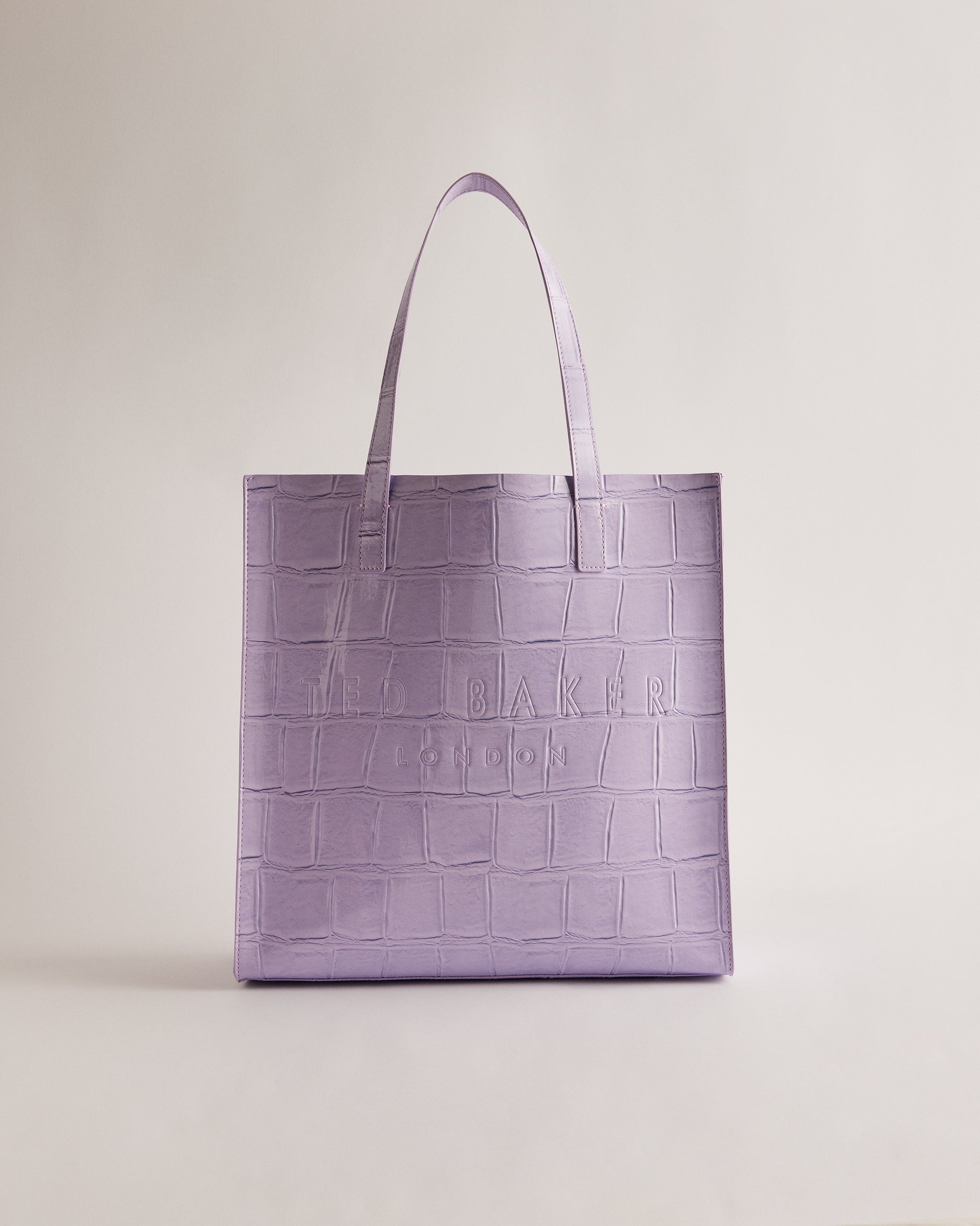 Croccon Croc Detail Large Icon Bag Lilac