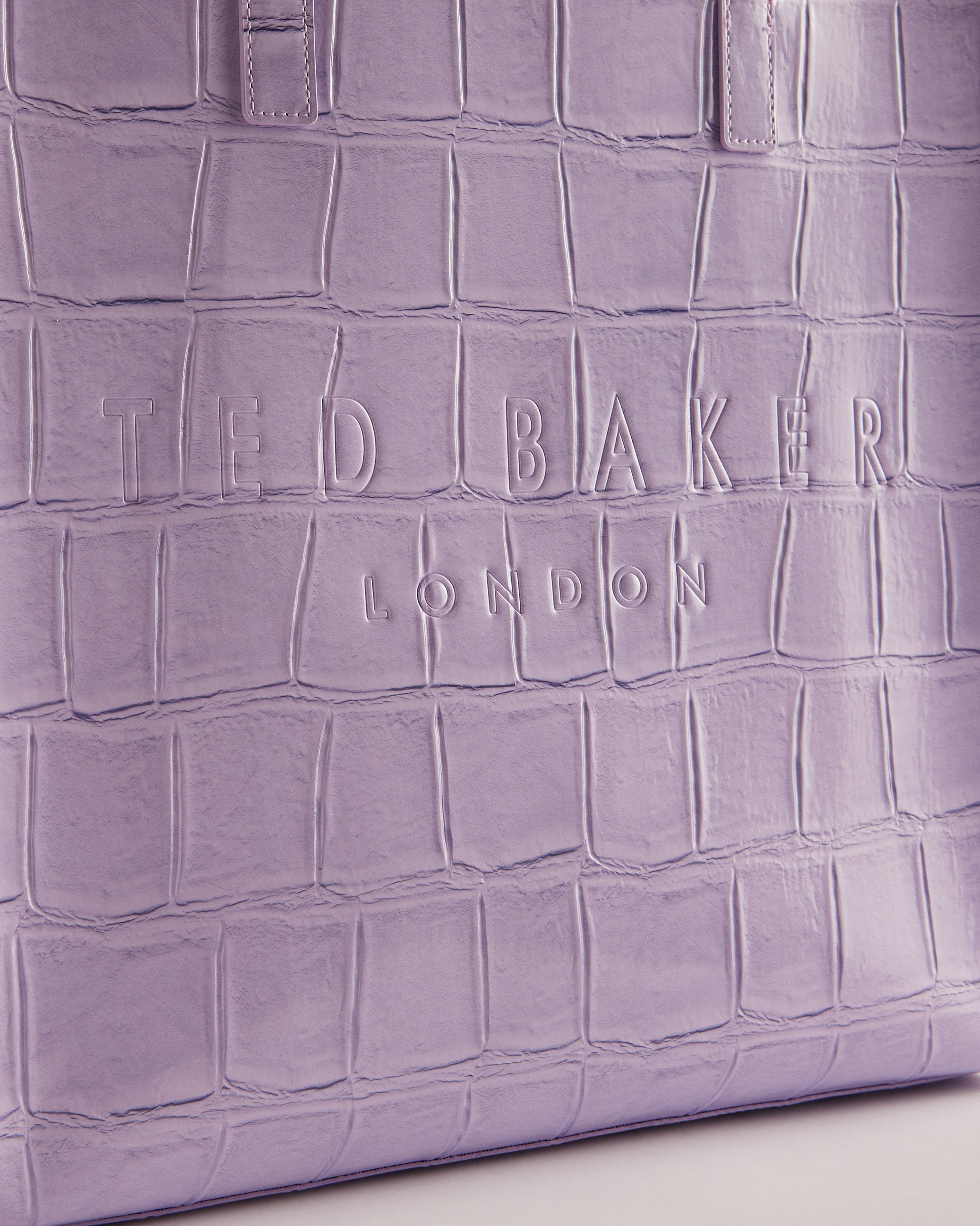Croccon Croc Detail Large Icon Bag Lilac