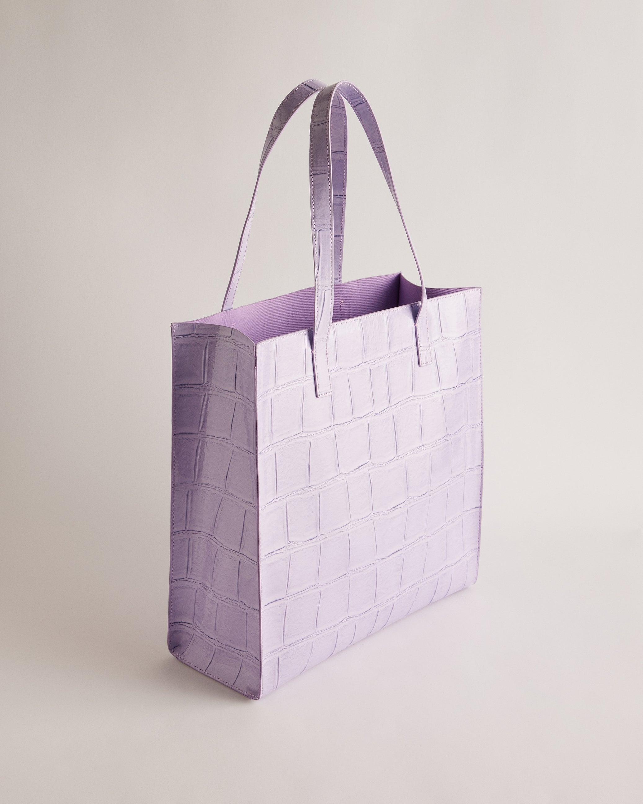 Croccon Croc Detail Large Icon Bag Lilac