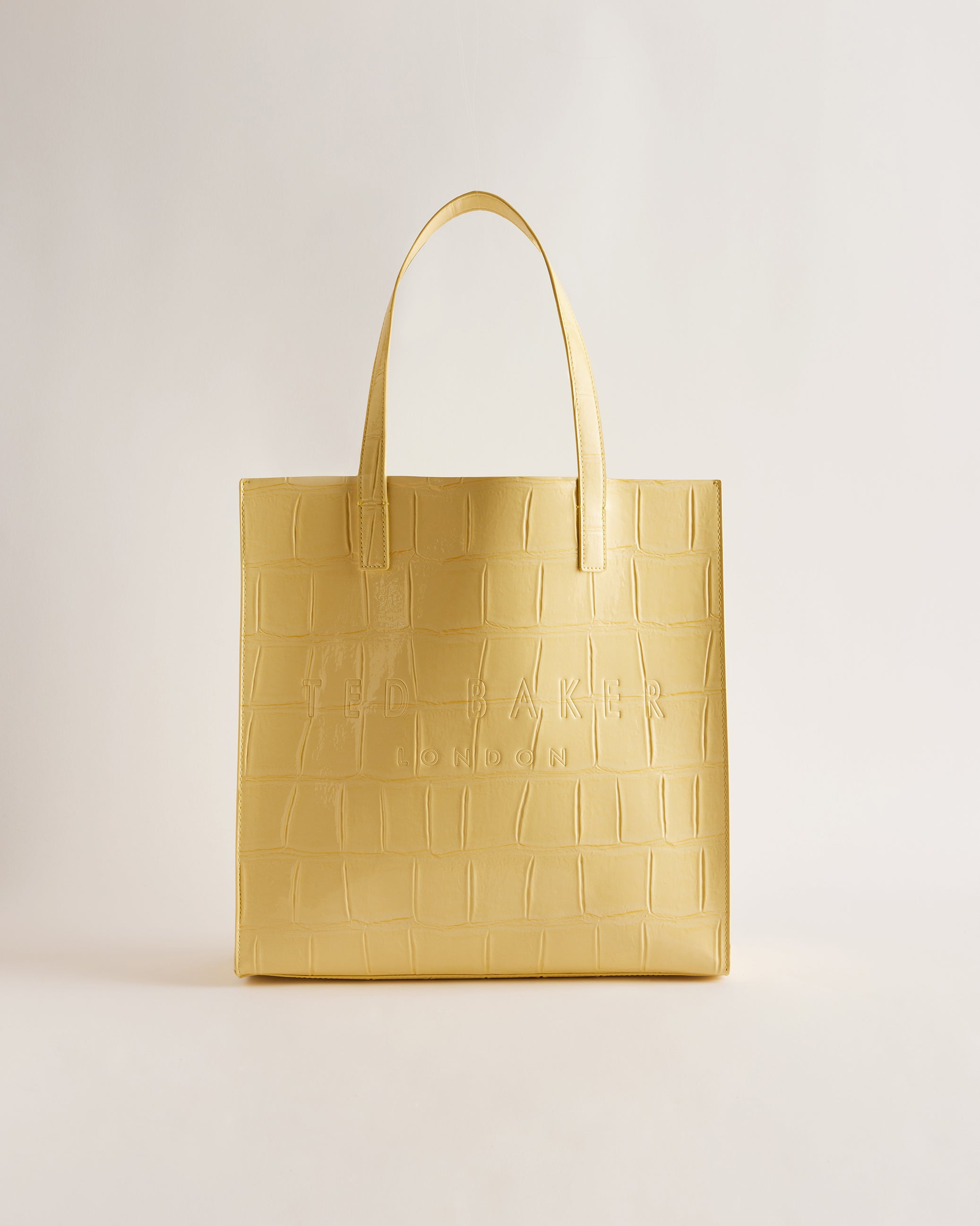 Croccon Croc Detail Large Icon Bag Lt-Yellow