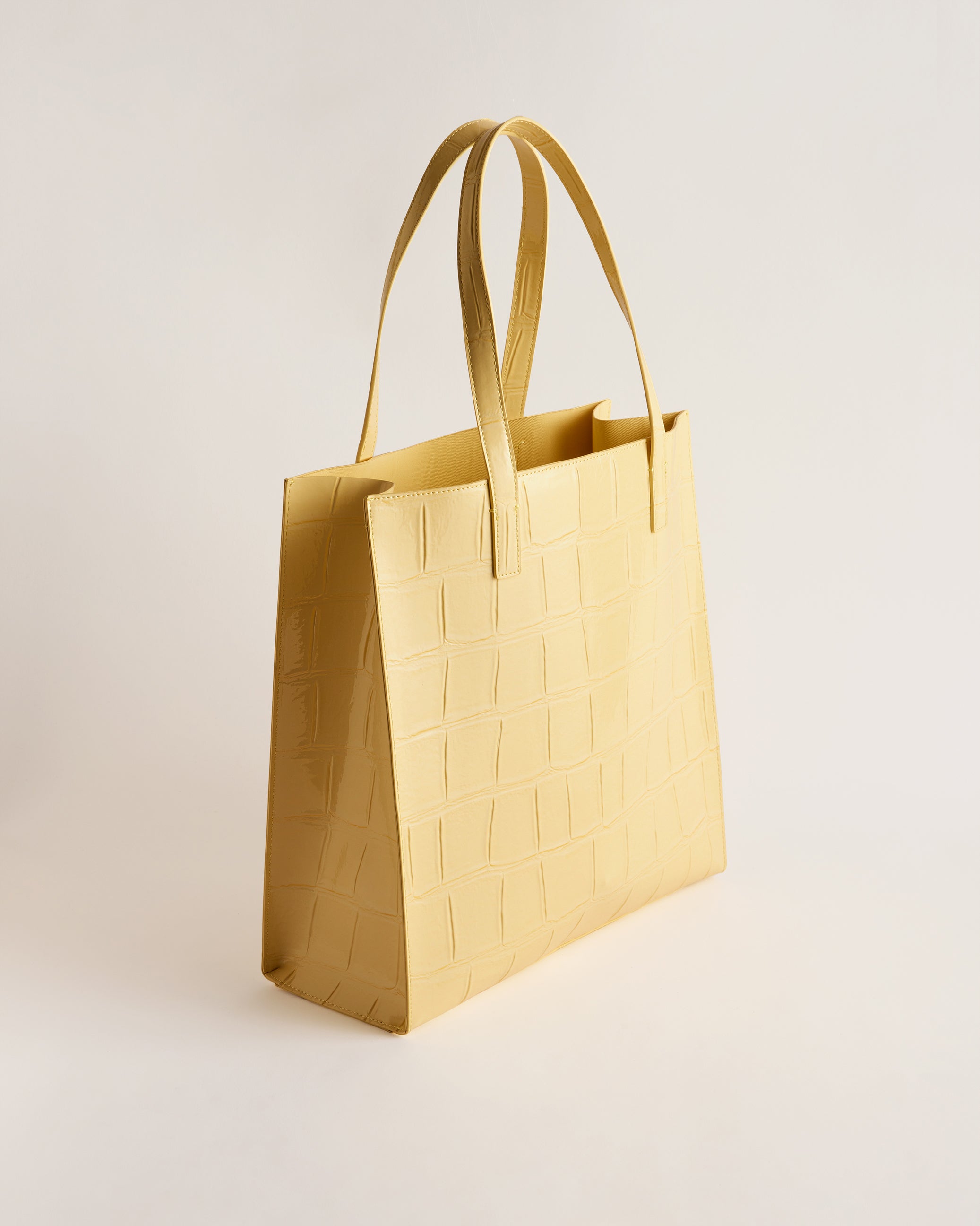 Croccon Croc Detail Large Icon Bag Lt-Yellow