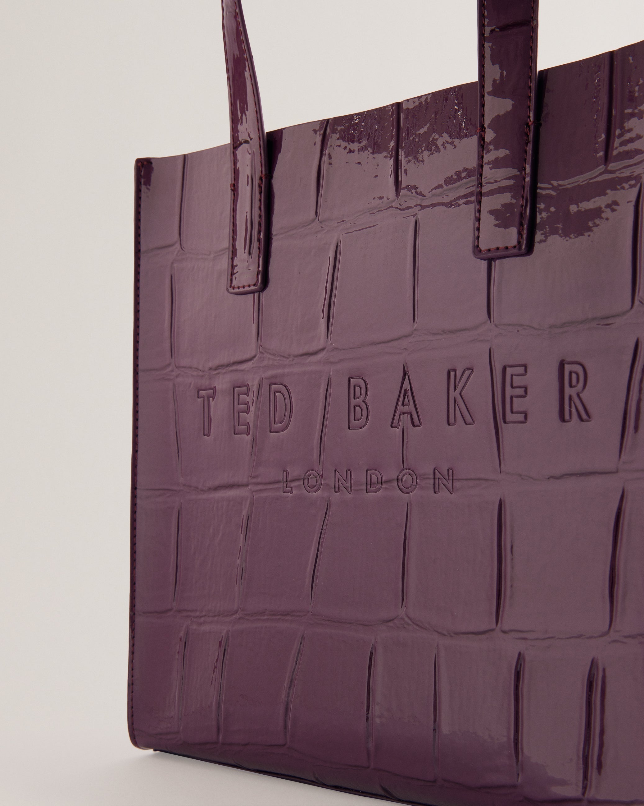 Reptcon Croc Effect Small Icon Bag Maroon