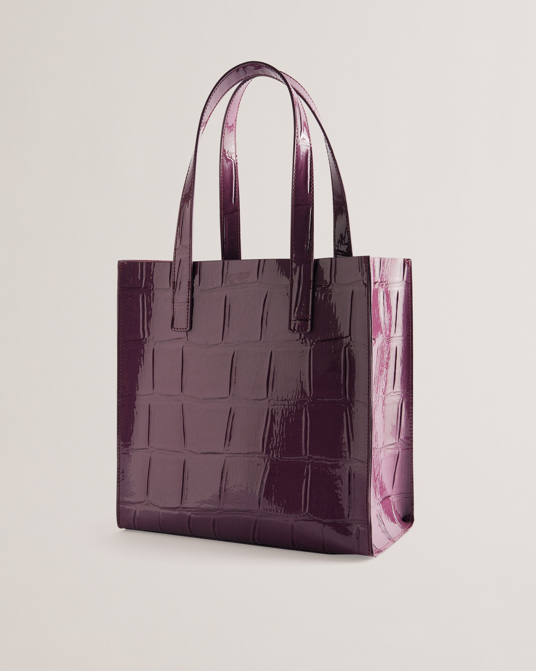 Reptcon Croc Effect Small Icon Bag Maroon