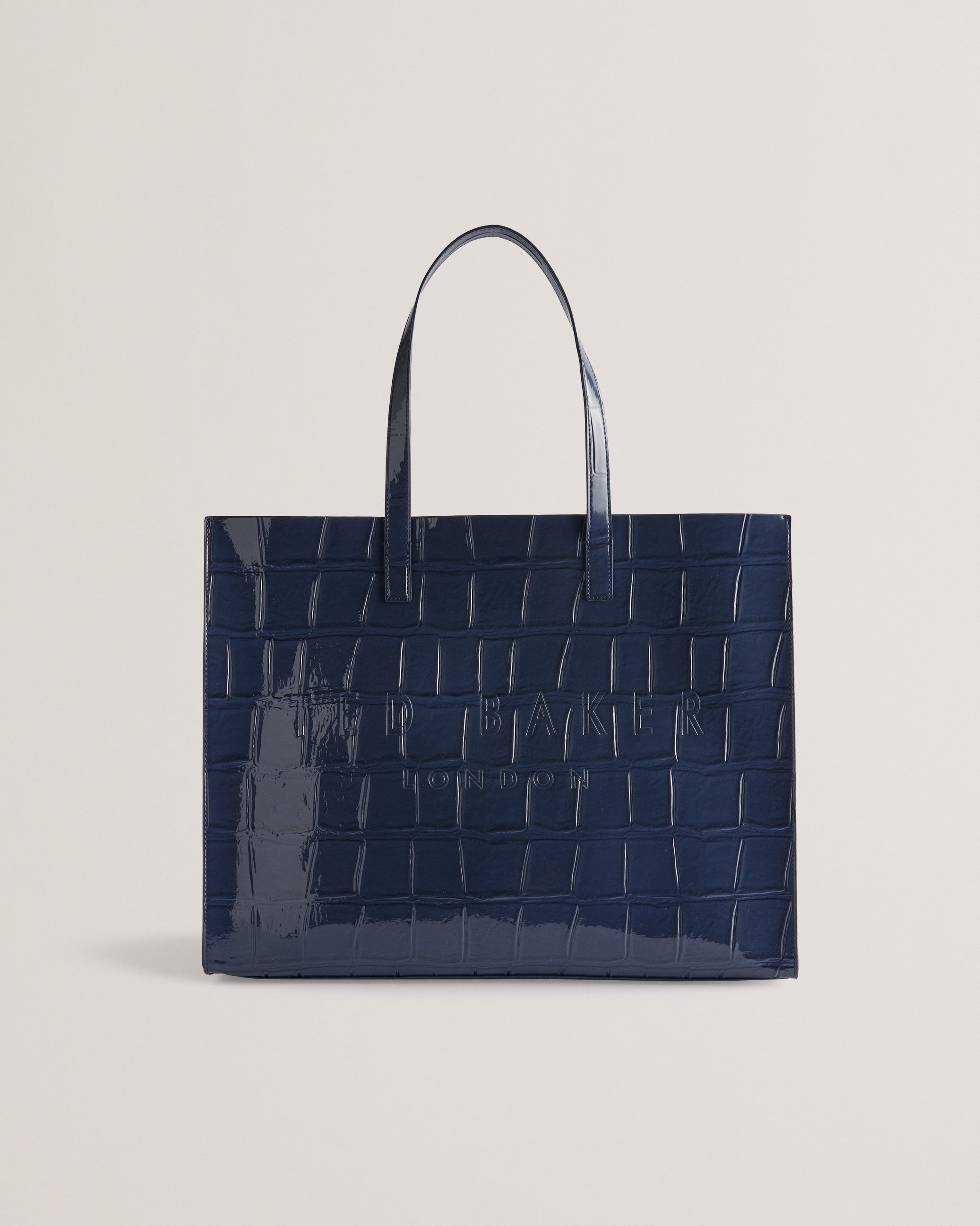 Allicon Croc Effect Extra Large Icon Bag Dk-Blue