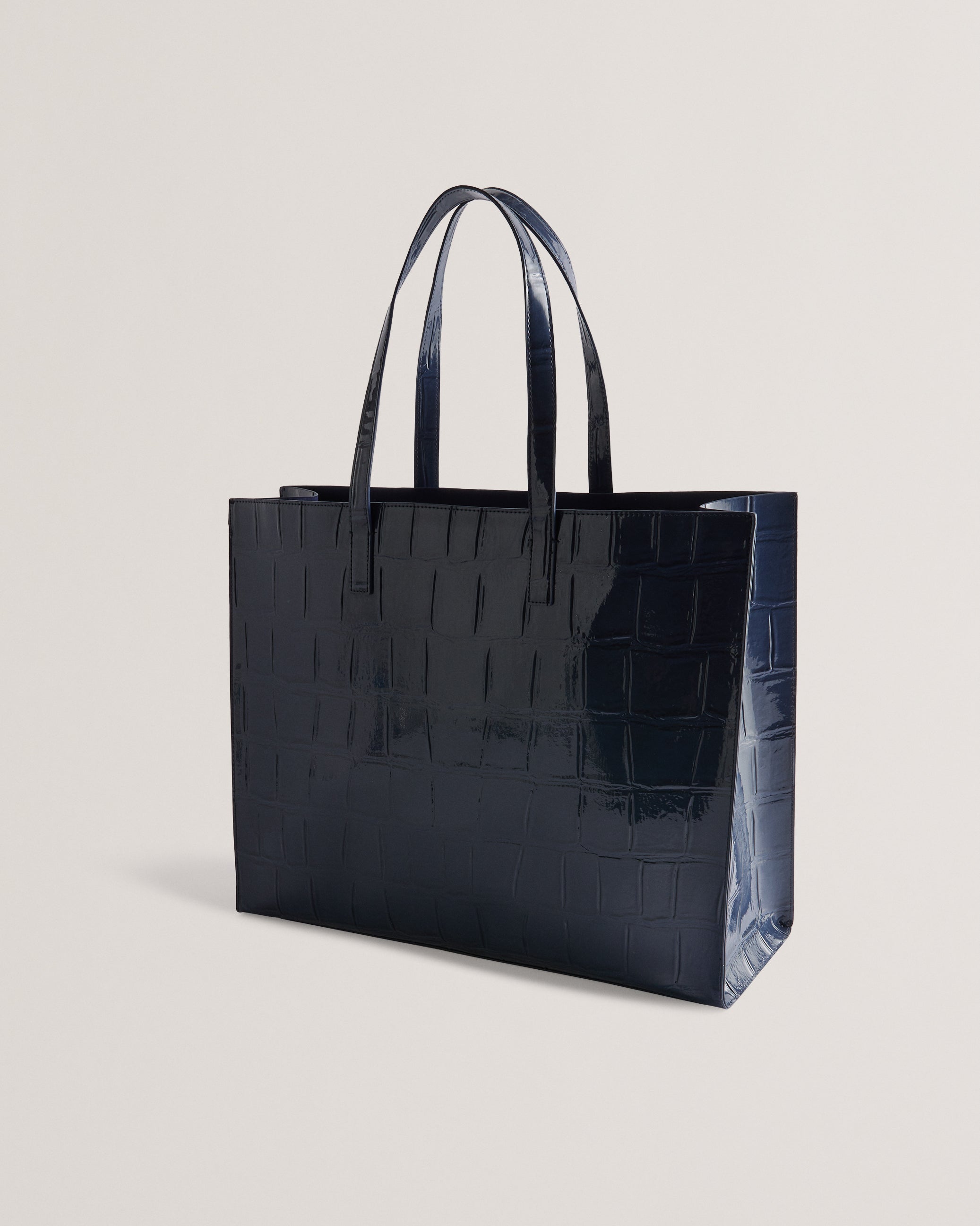 Allicon Croc Effect Extra Large Icon Bag Dk-Blue