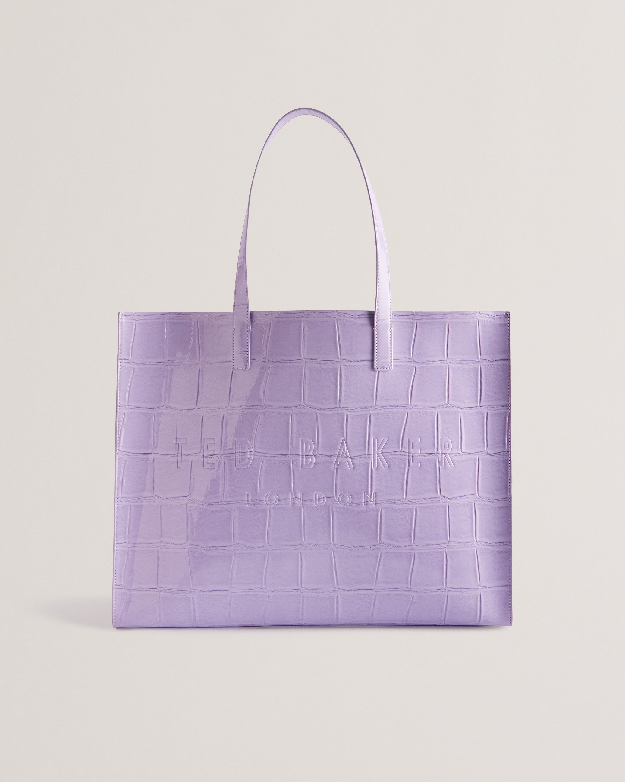 Allicon Mock Croc Icon Tote Bag Lilac