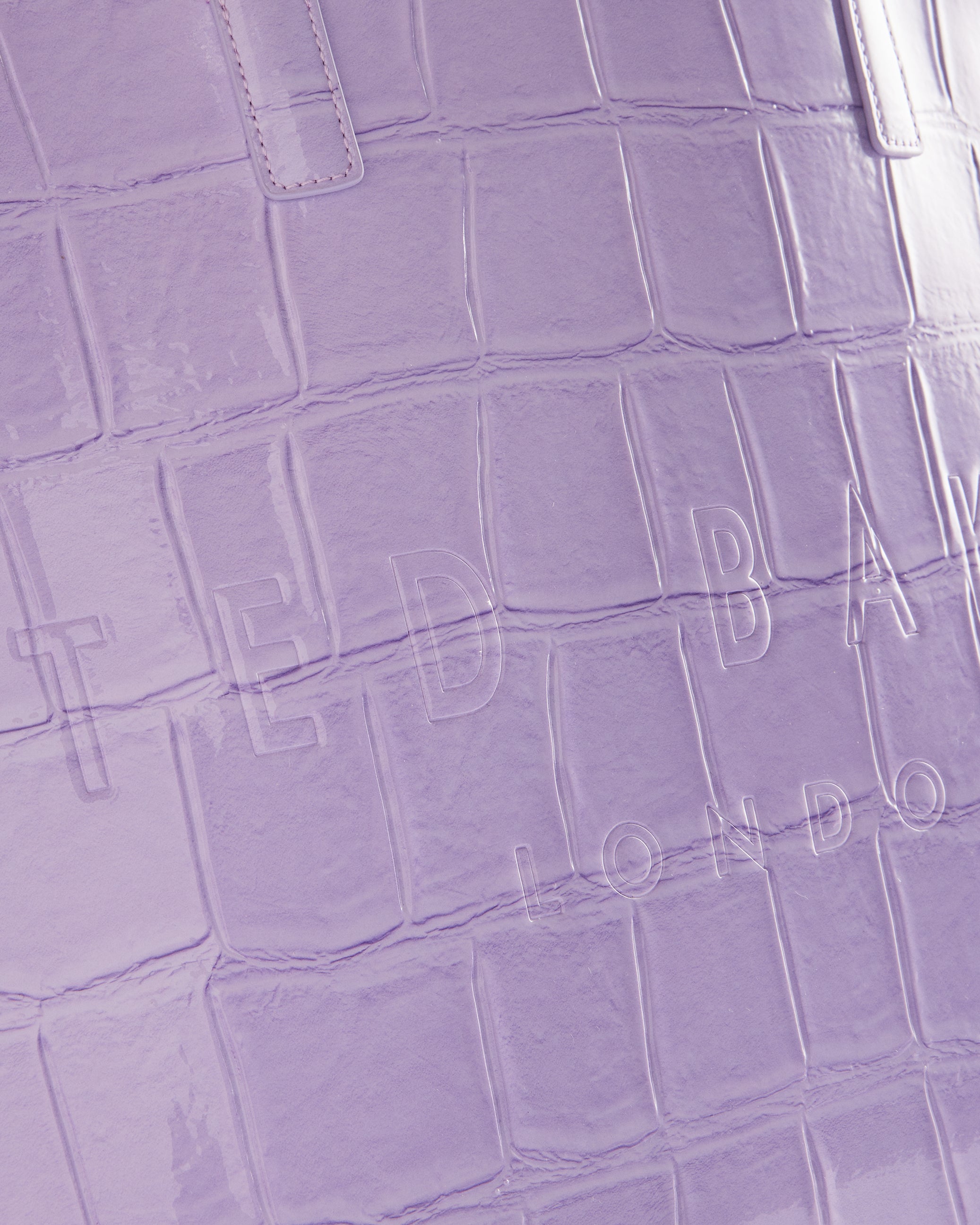 Allicon Mock Croc Icon Tote Bag Lilac