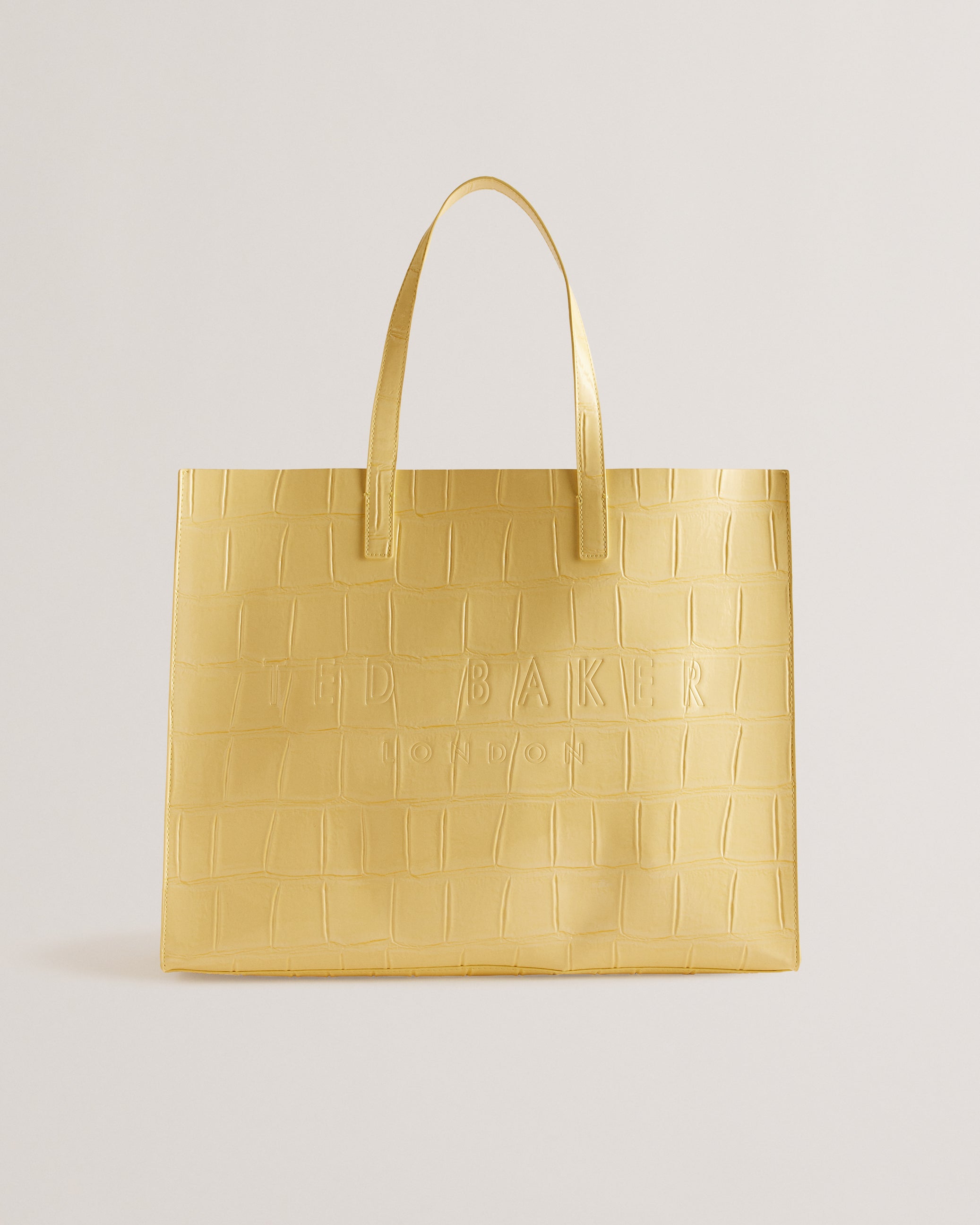 Allicon Mock Croc Icon Tote Bag Lt-Yellow