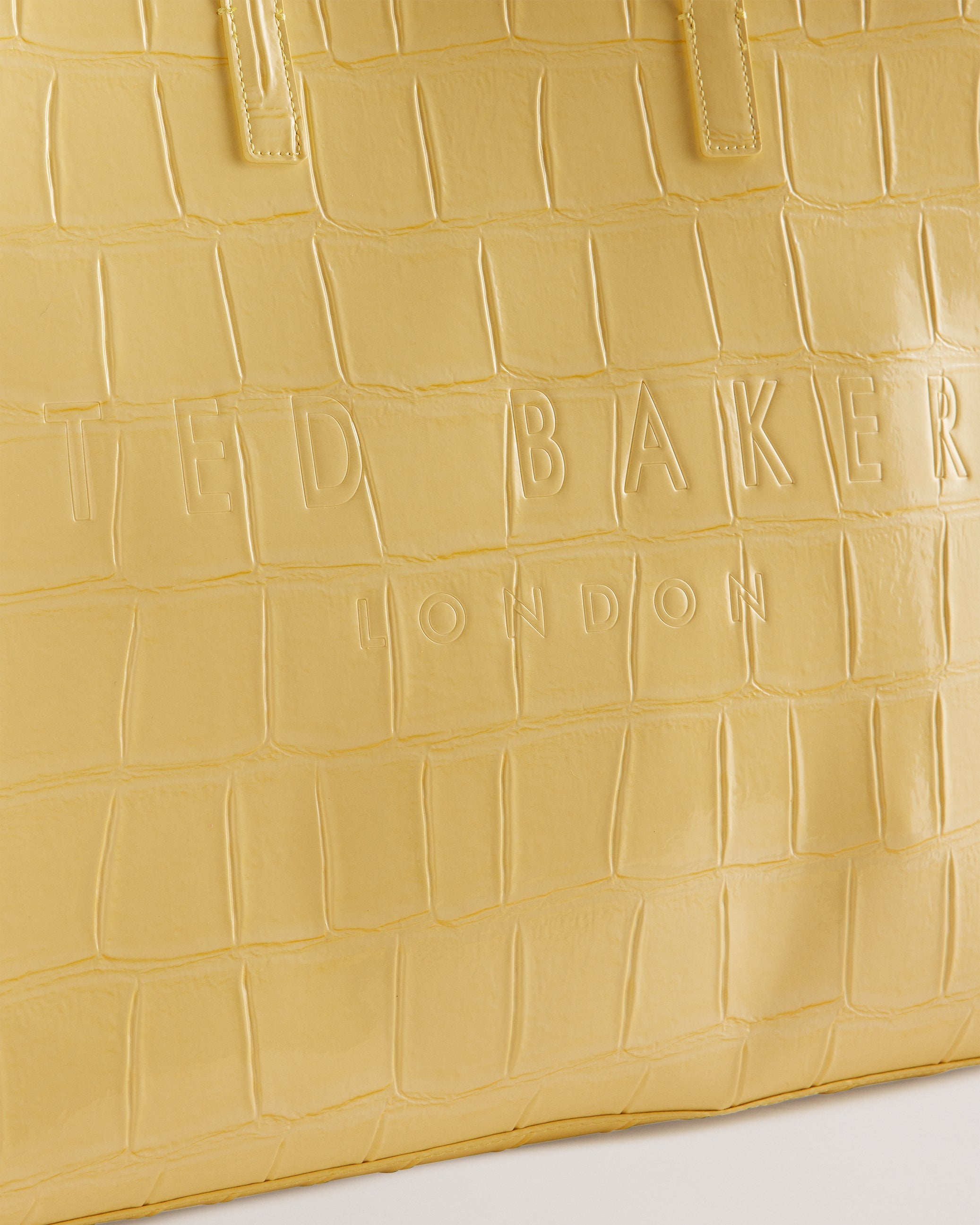 Allicon Mock Croc Icon Tote Bag Lt-Yellow