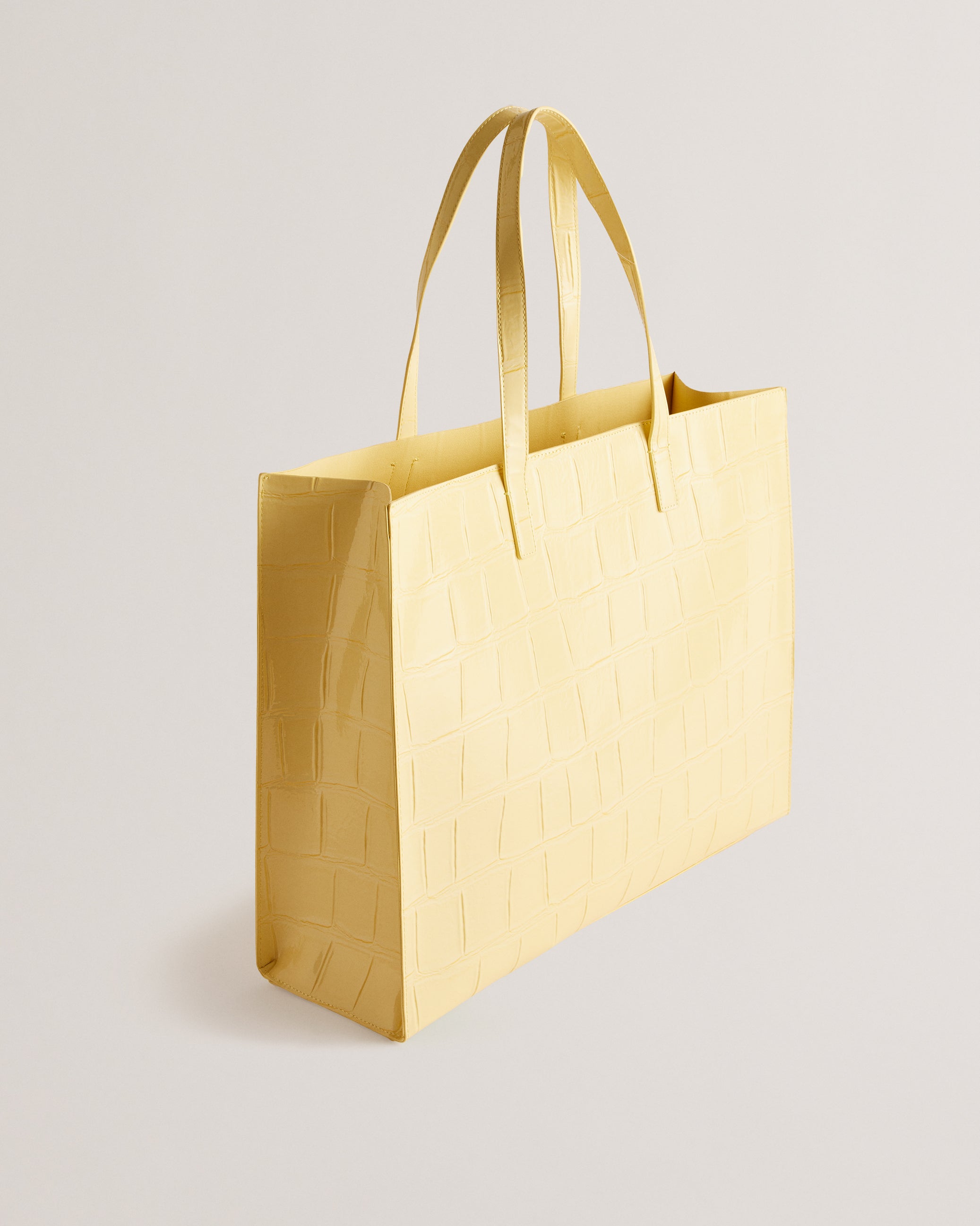 Allicon Mock Croc Icon Tote Bag Lt-Yellow