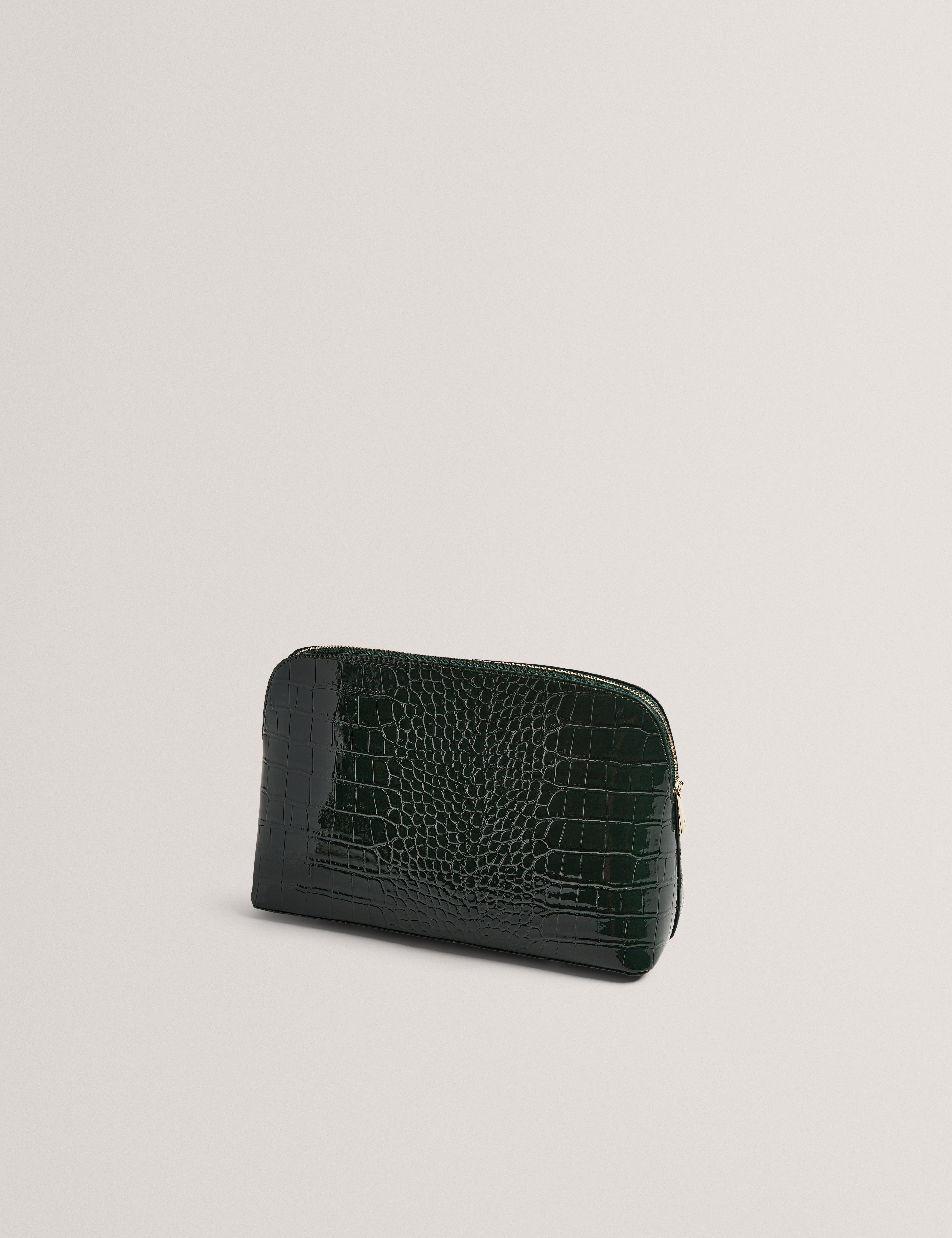 Crocana Croc Effect Washbag Mid-Green