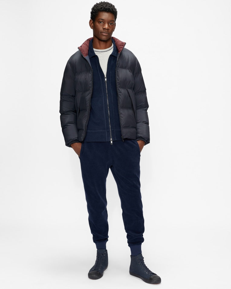 Gravty Heavy Wadded Coat Navy
