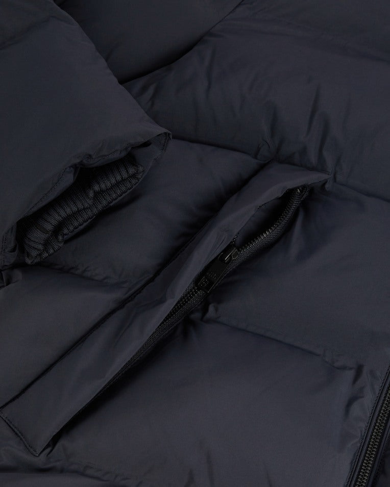 Gravty Heavy Wadded Coat Navy