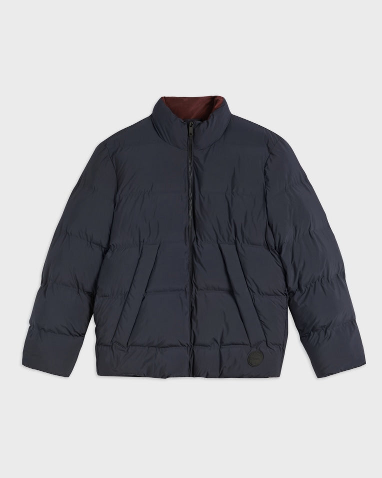 Gravty Heavy Wadded Coat Navy