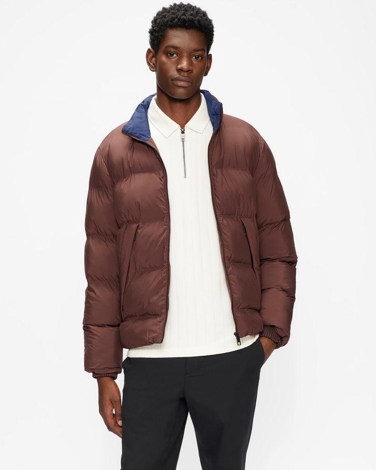 Gravty Heavy Wadded Coat Purple