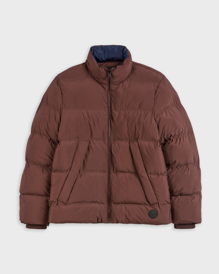 Gravty Heavy Wadded Coat Purple