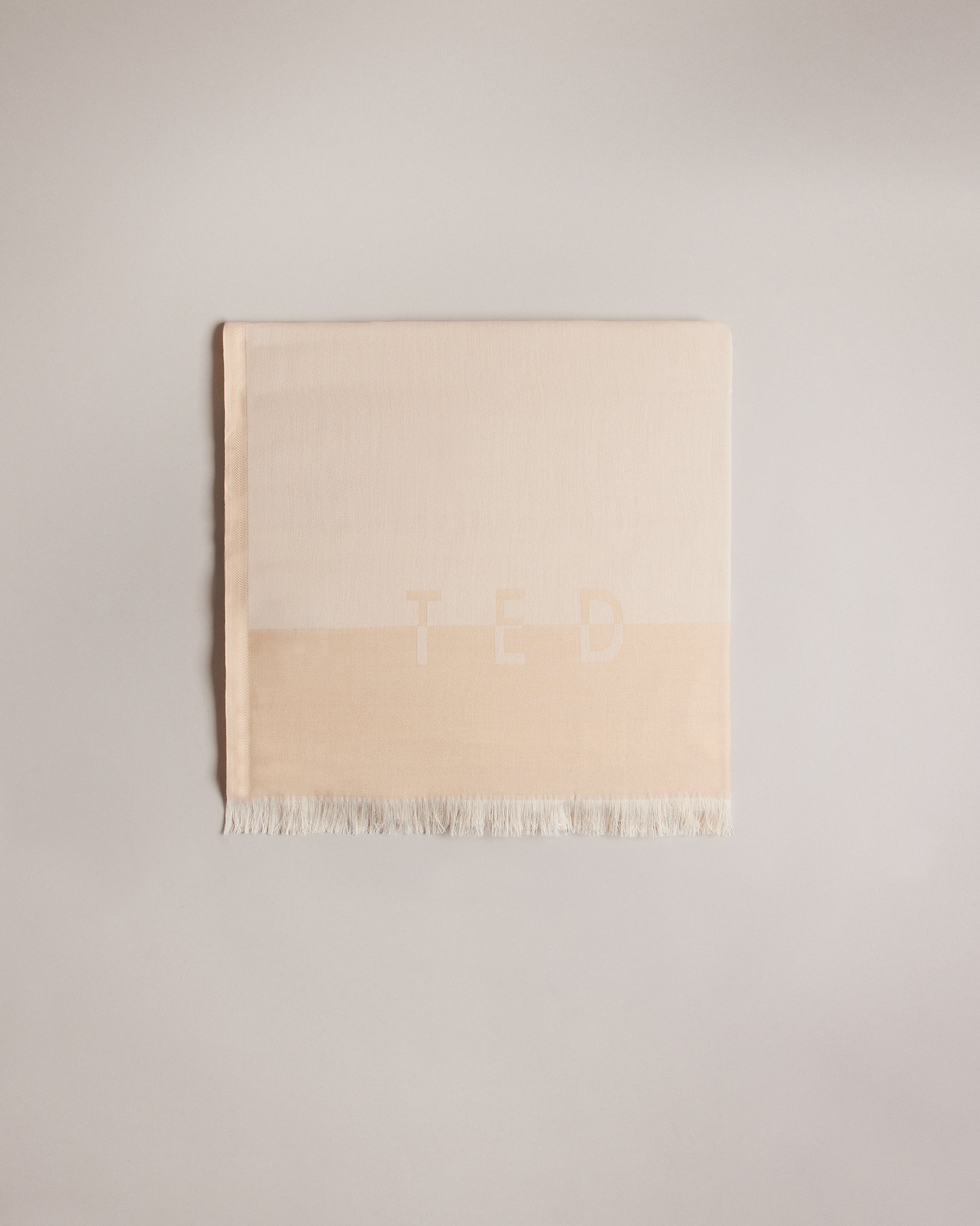 Esteli Ted Baker Logo Long Scarf Natural