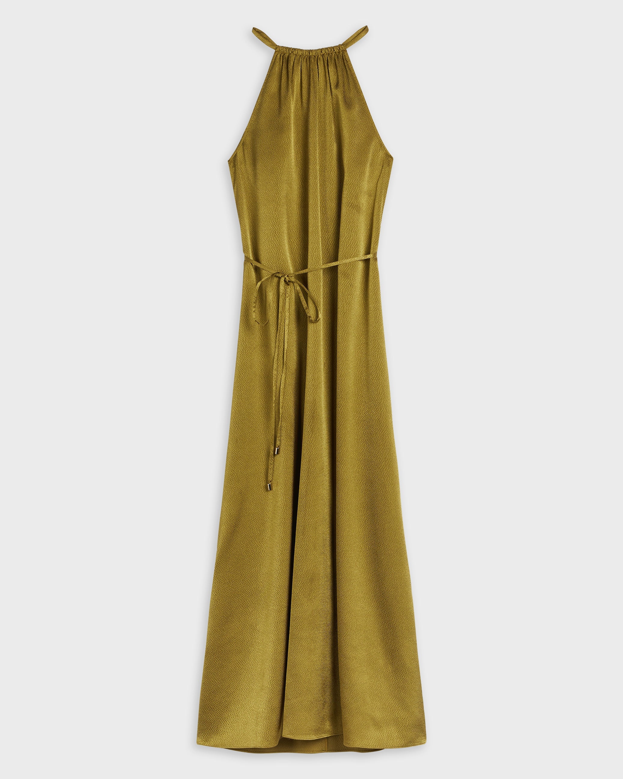 Roxieyy Halterneck Midaxi Dress Khaki
