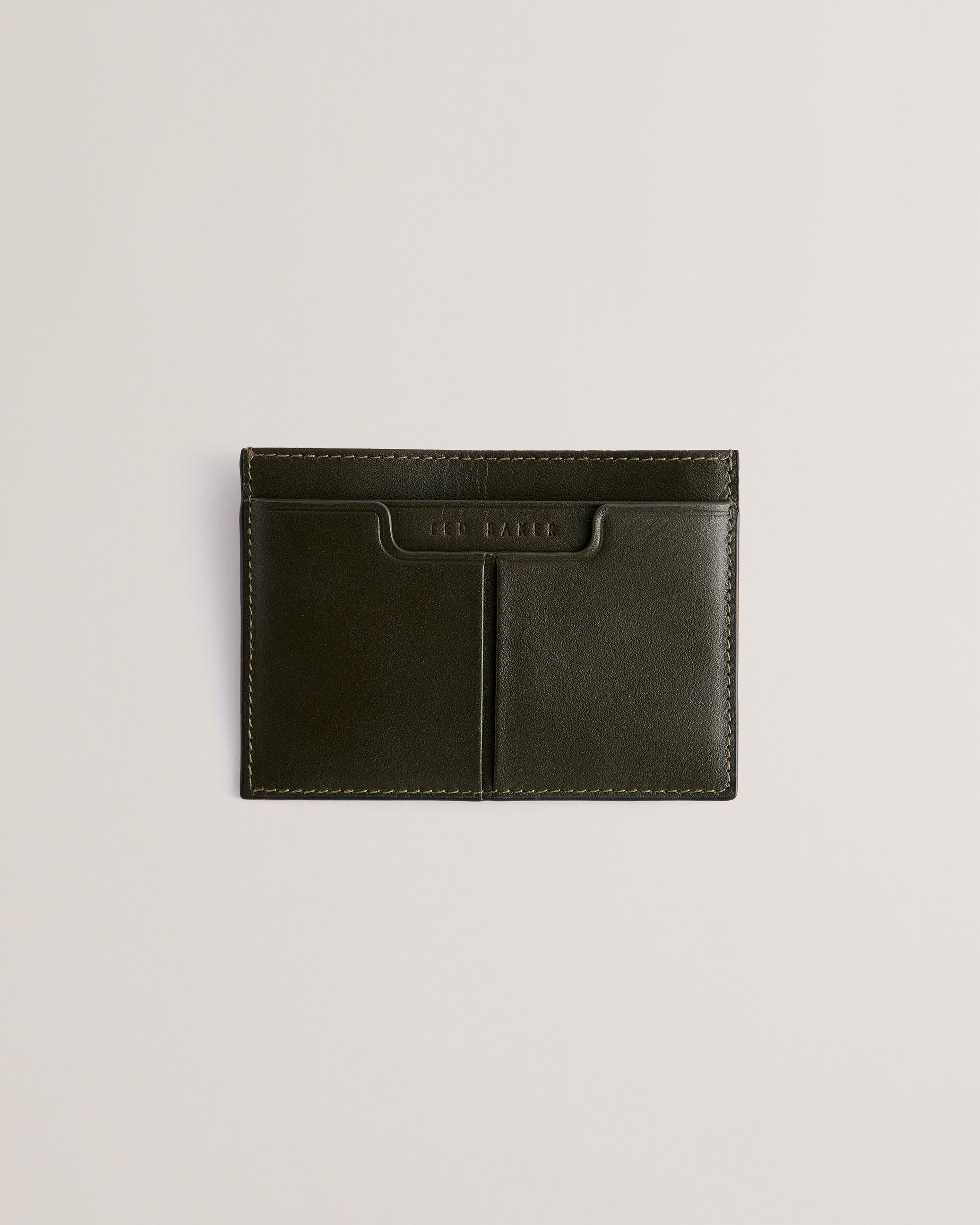 Samise Leather Cardholder Khaki