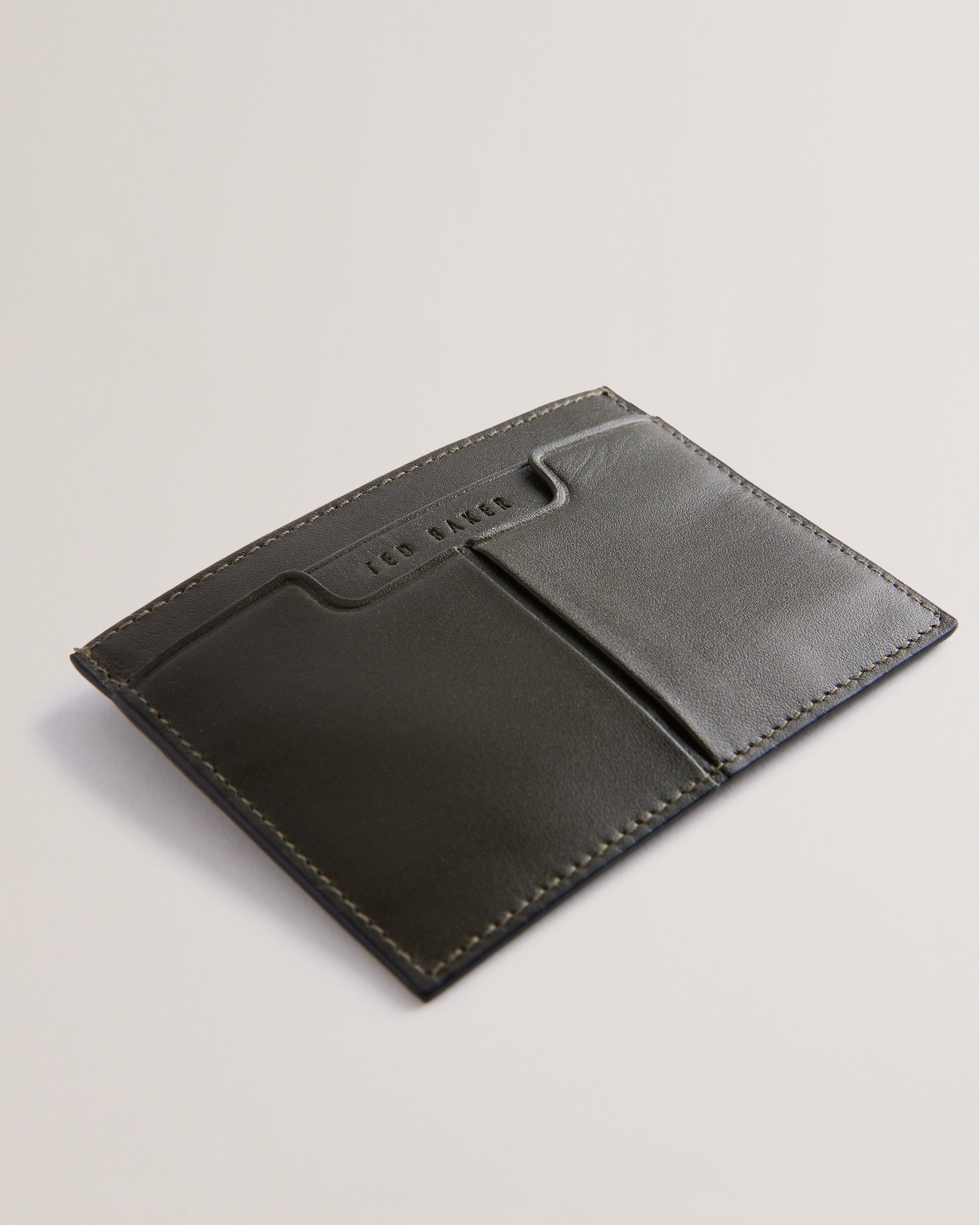 Samise Leather Cardholder Khaki