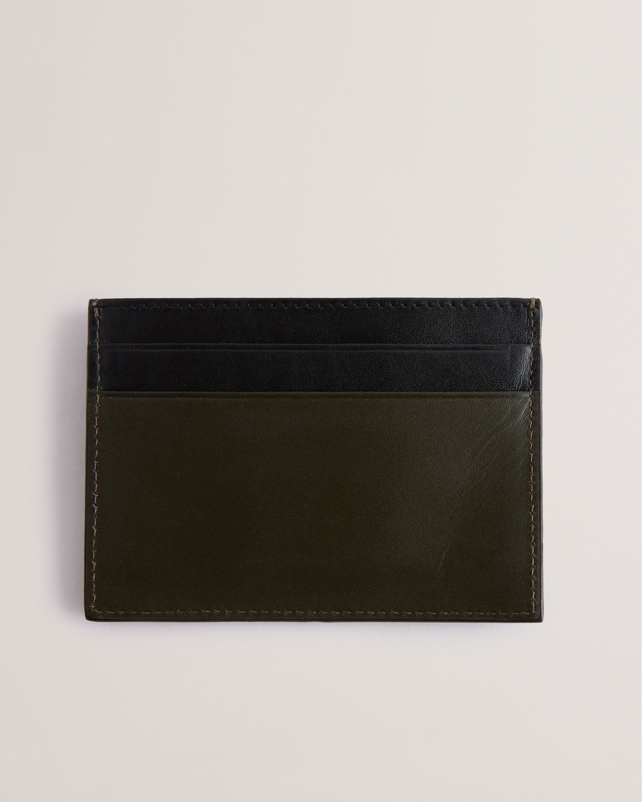 Samise Leather Cardholder Khaki