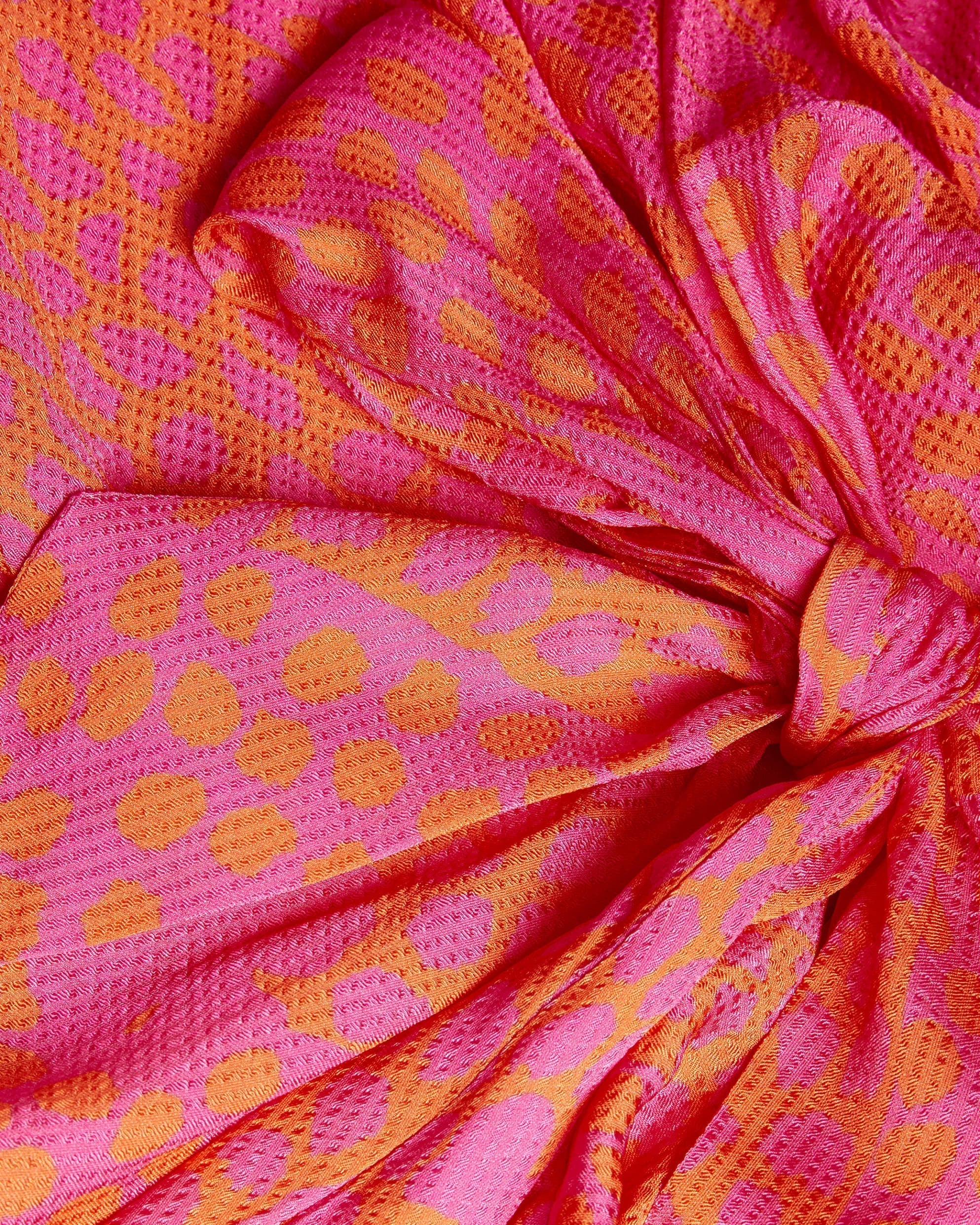 Merrick Integral Tie Front Shirt Deep-Pink