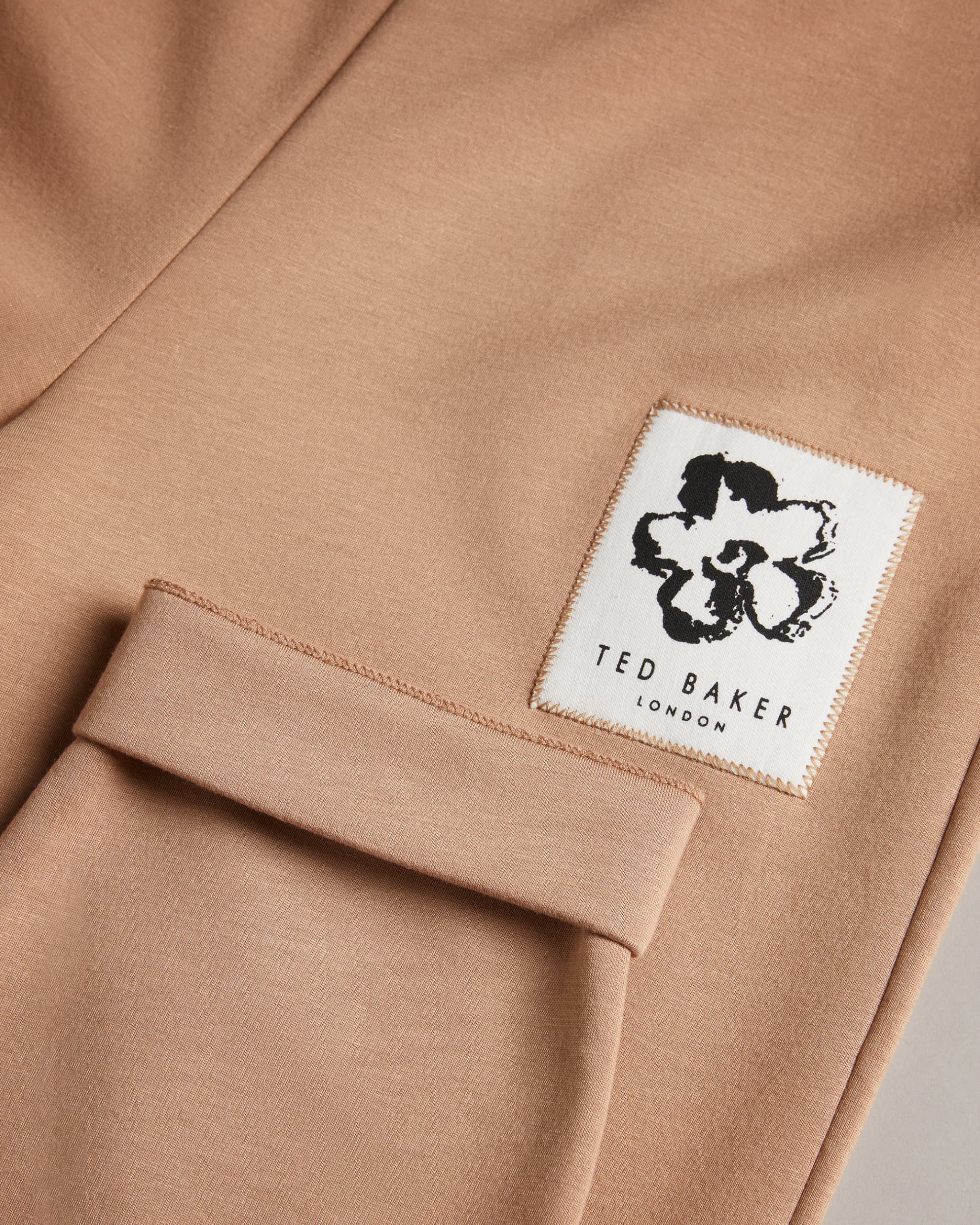 Krish Jogger With Patch Lt-Brown