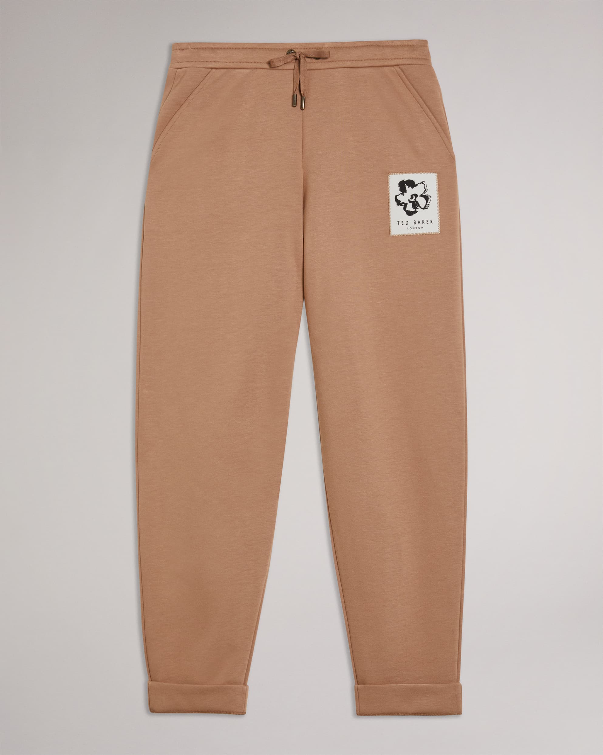 Krish Jogger With Patch Lt-Brown