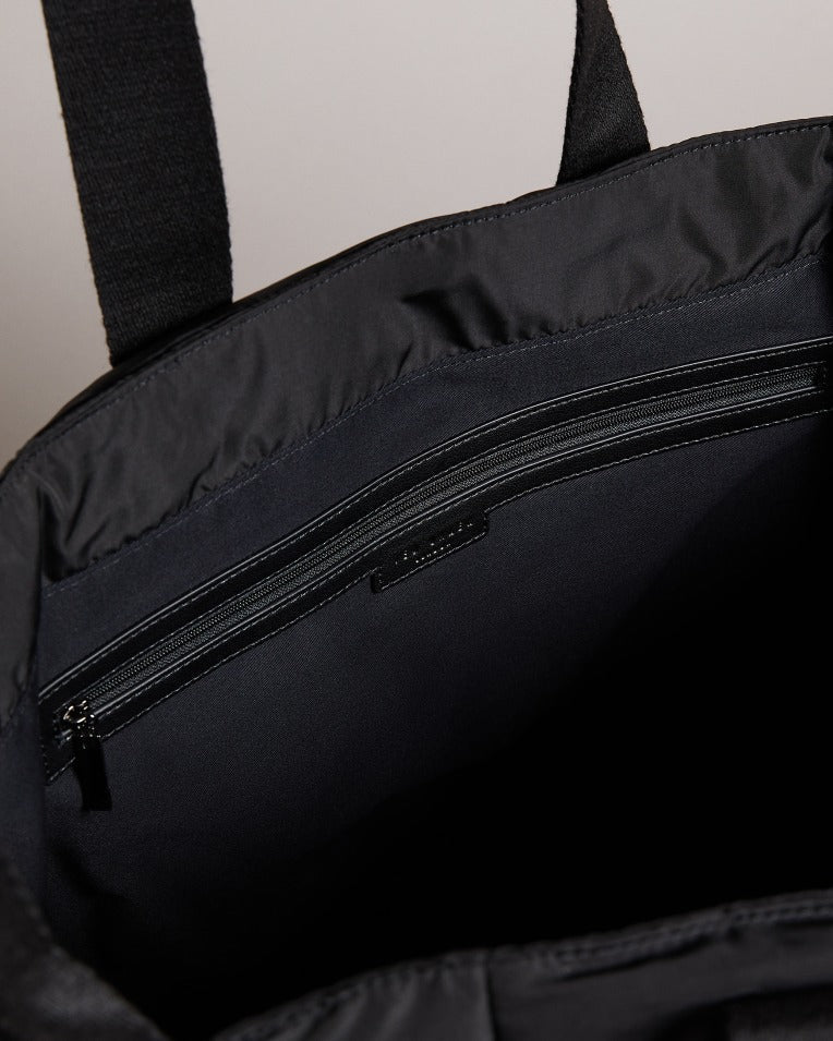 Caydeen Large Nylon Tote Black