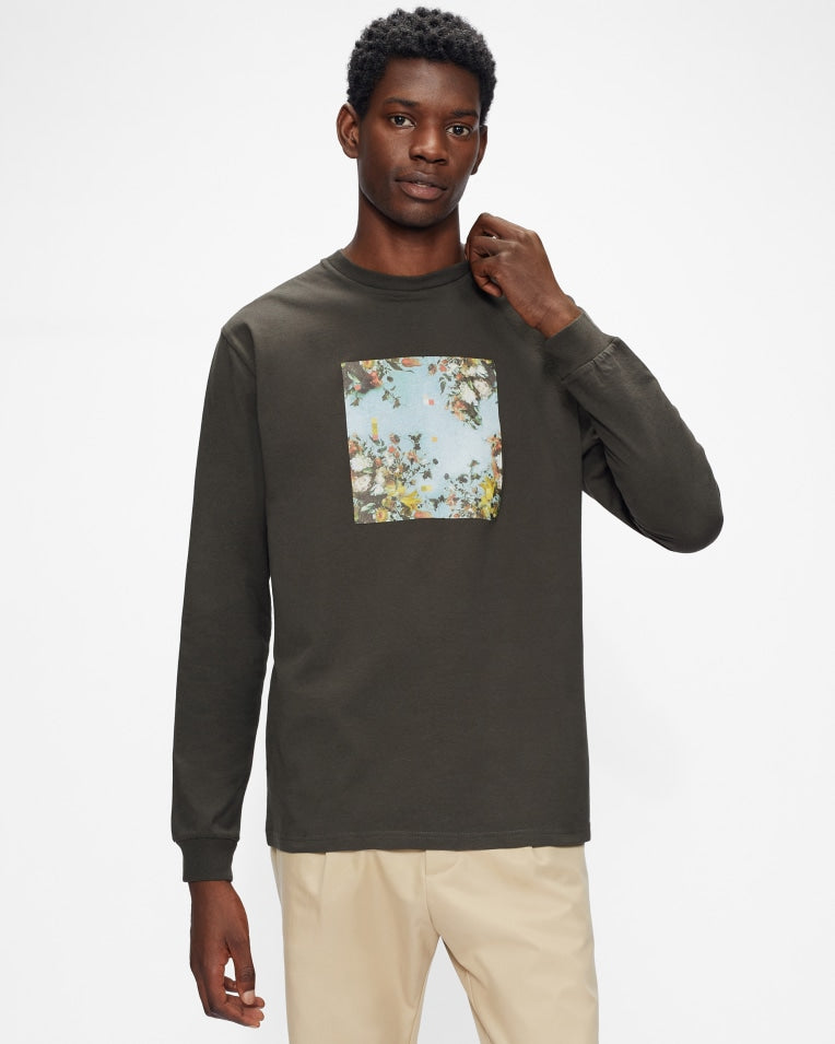 Powerr Mib Graphic Print Ls Tee Grey