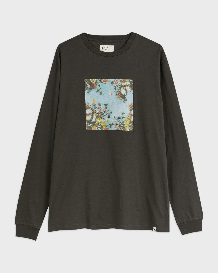 Powerr Mib Graphic Print Ls Tee Grey