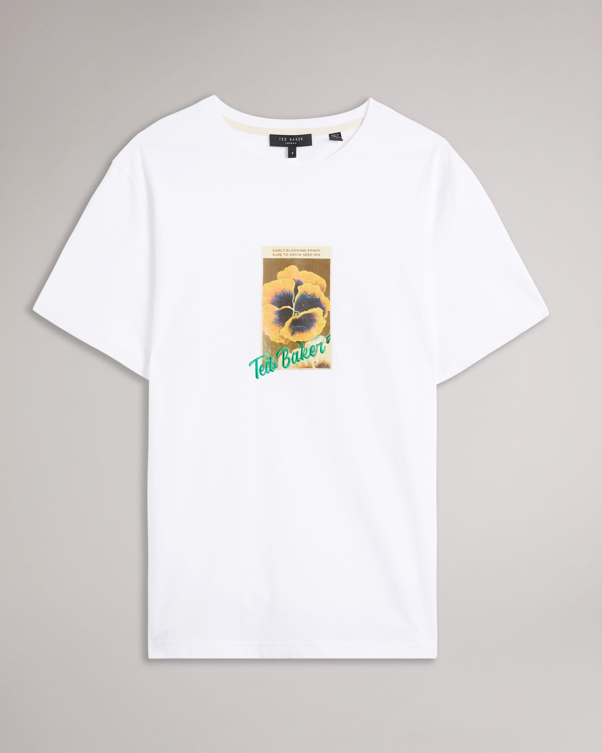 أبتشرش تيشيرت أبيض بأكمام قصيرة